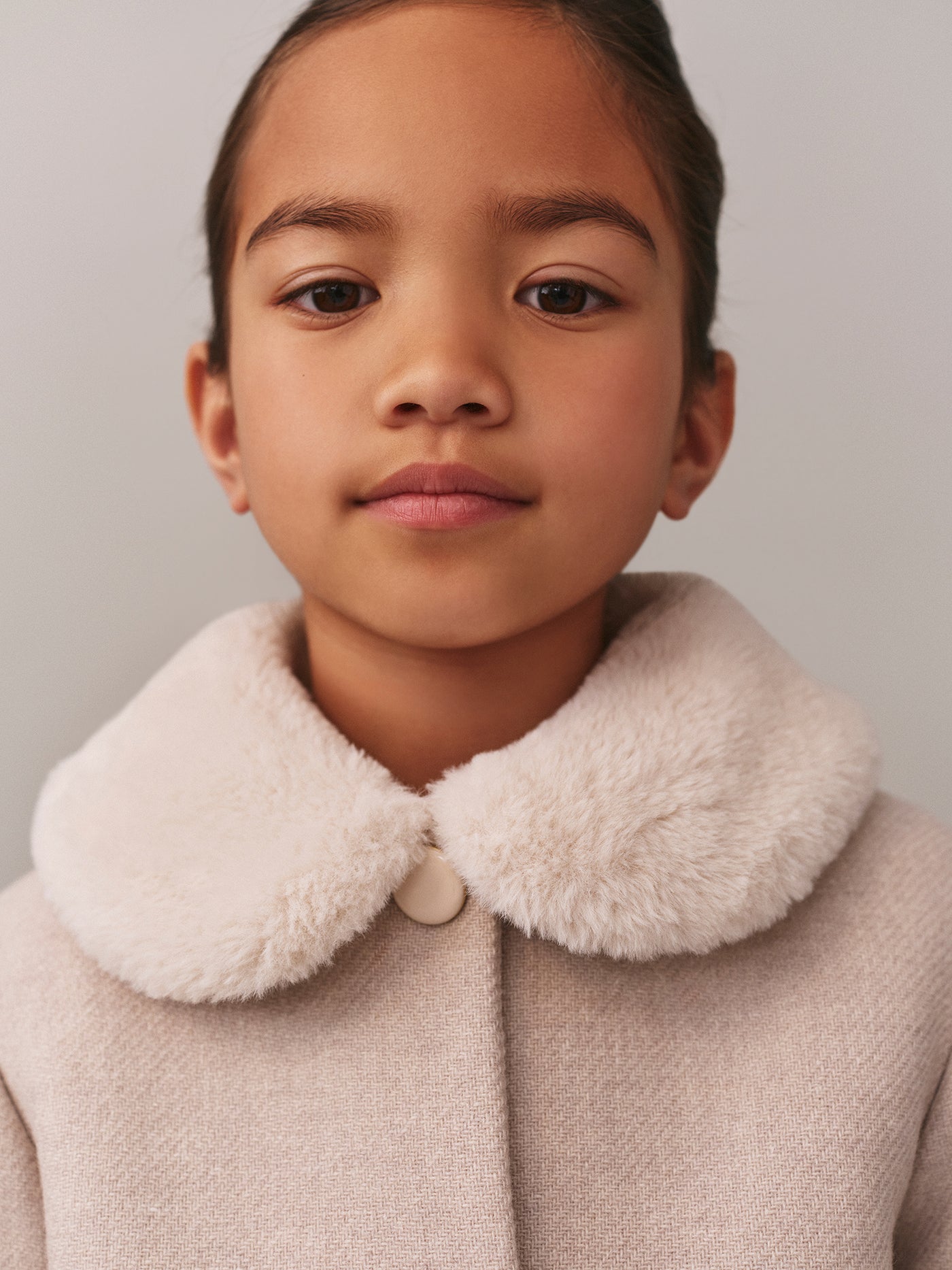 Favorite wool coat with faux fur collar