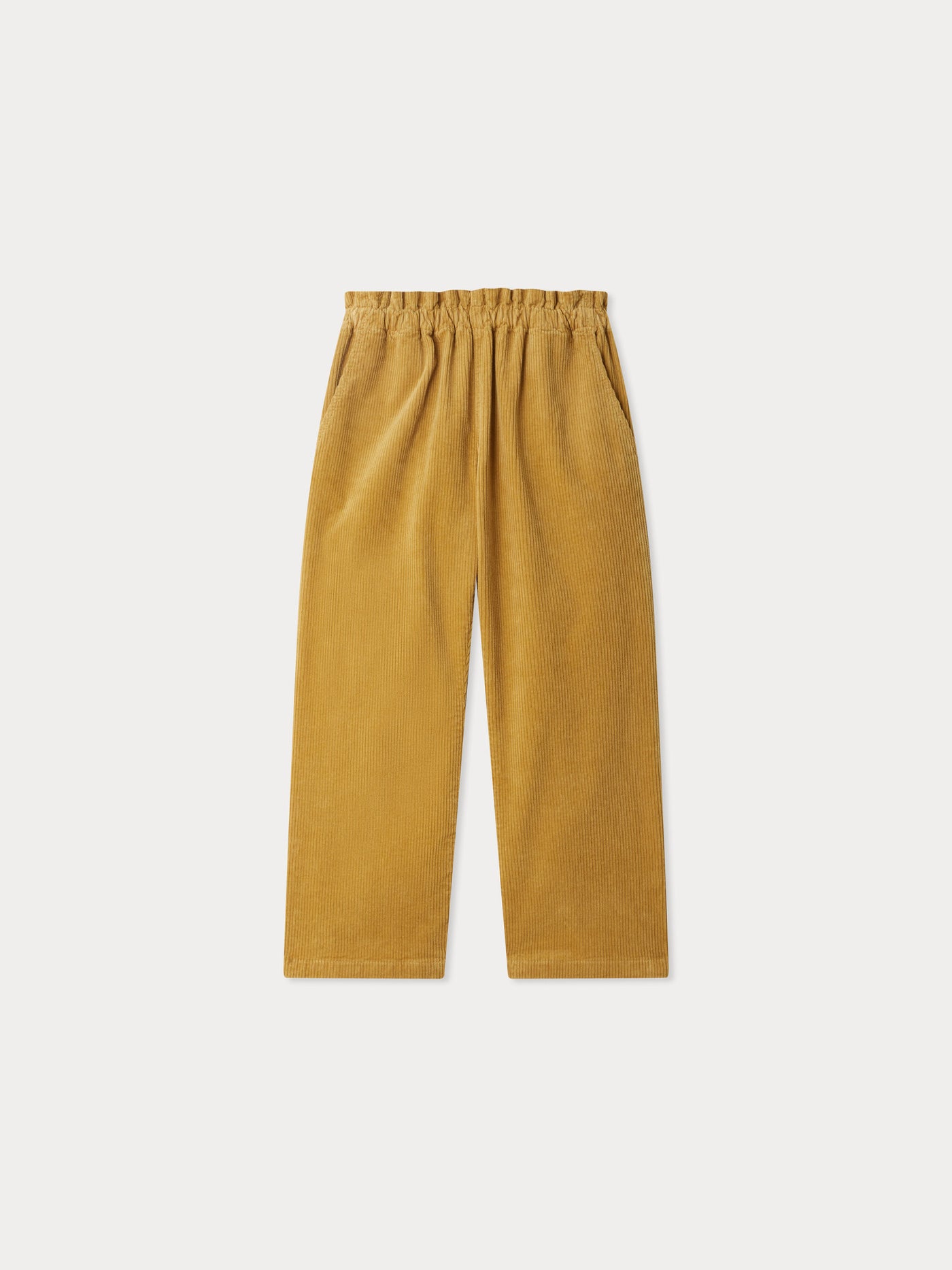July wide-legged trousers with elasticated waistband in velvet