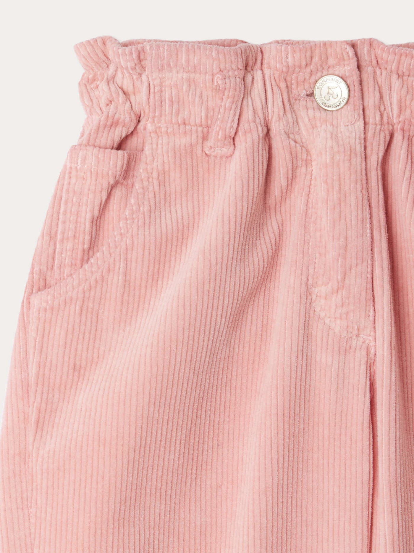 Sonie loose-fitting trousers with elasticated waistband in velvet