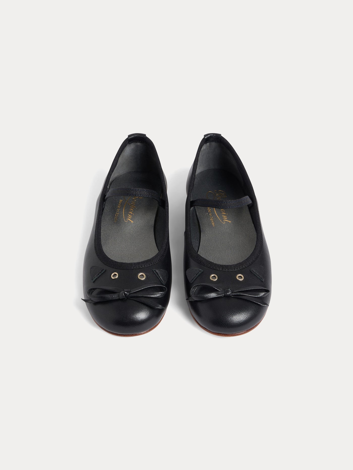 Joie black leather ballerinas