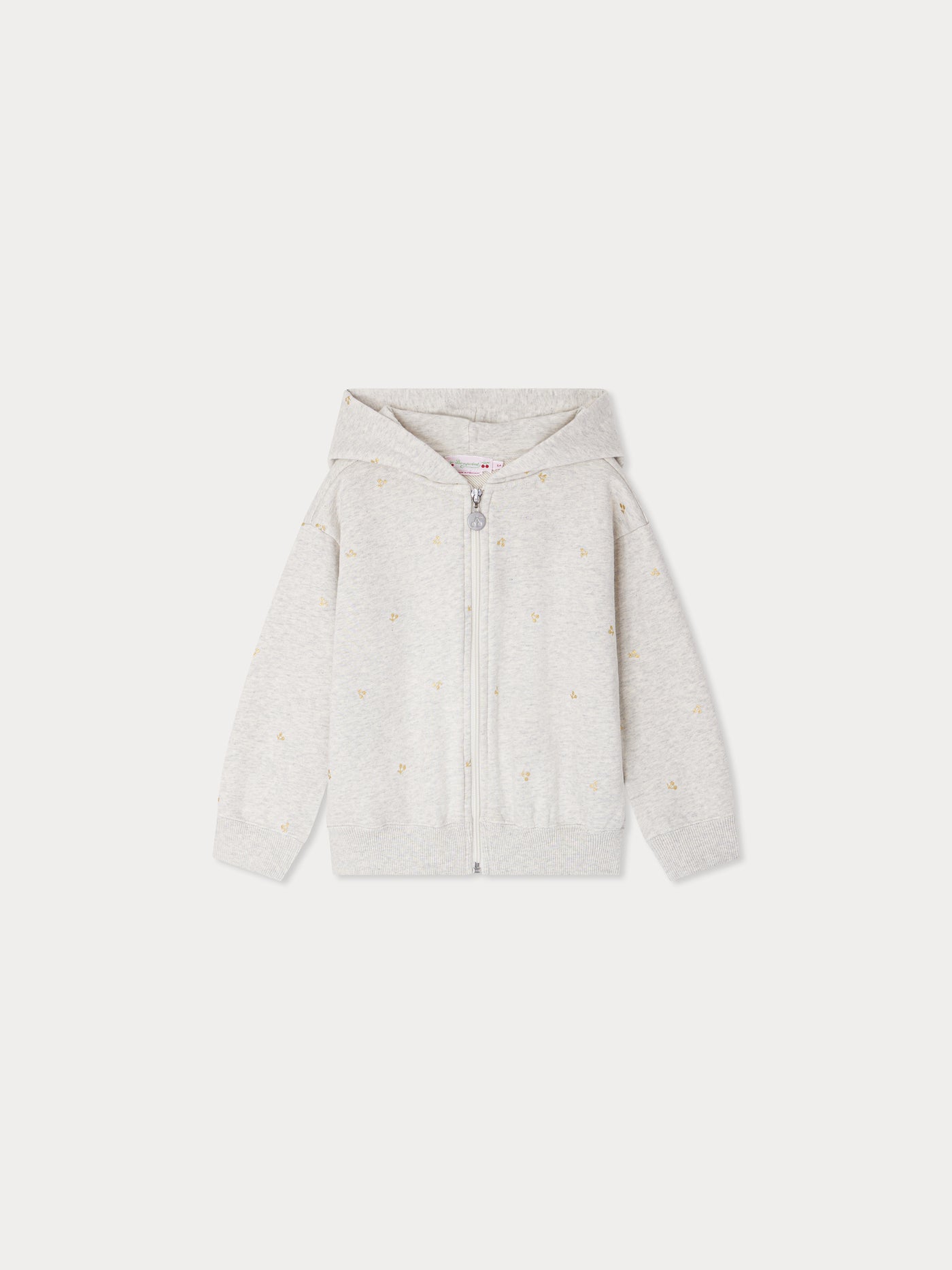 Talent organic cotton copper cherry print hoodie