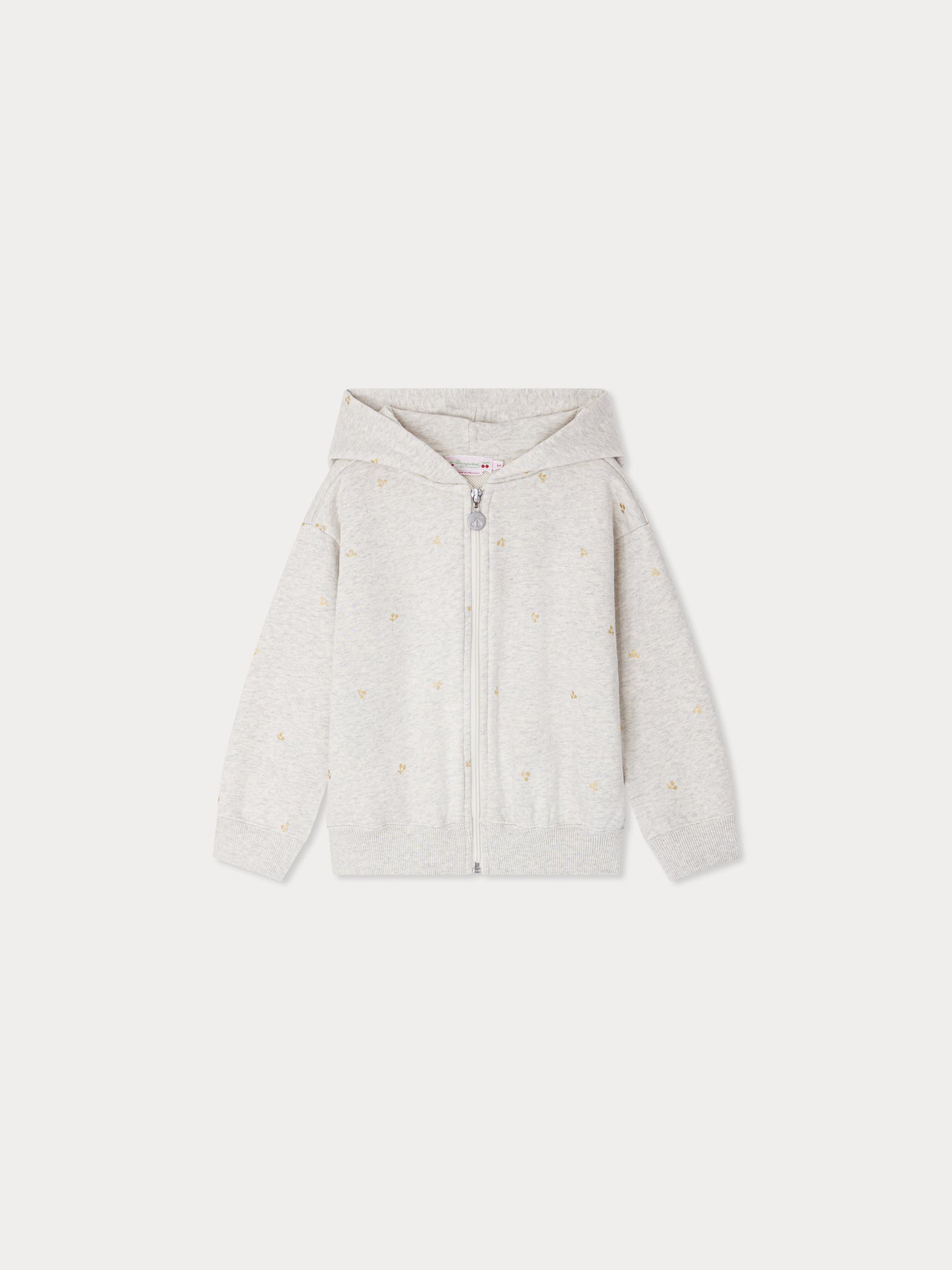 Talent organic cotton copper cherry print hoodie
