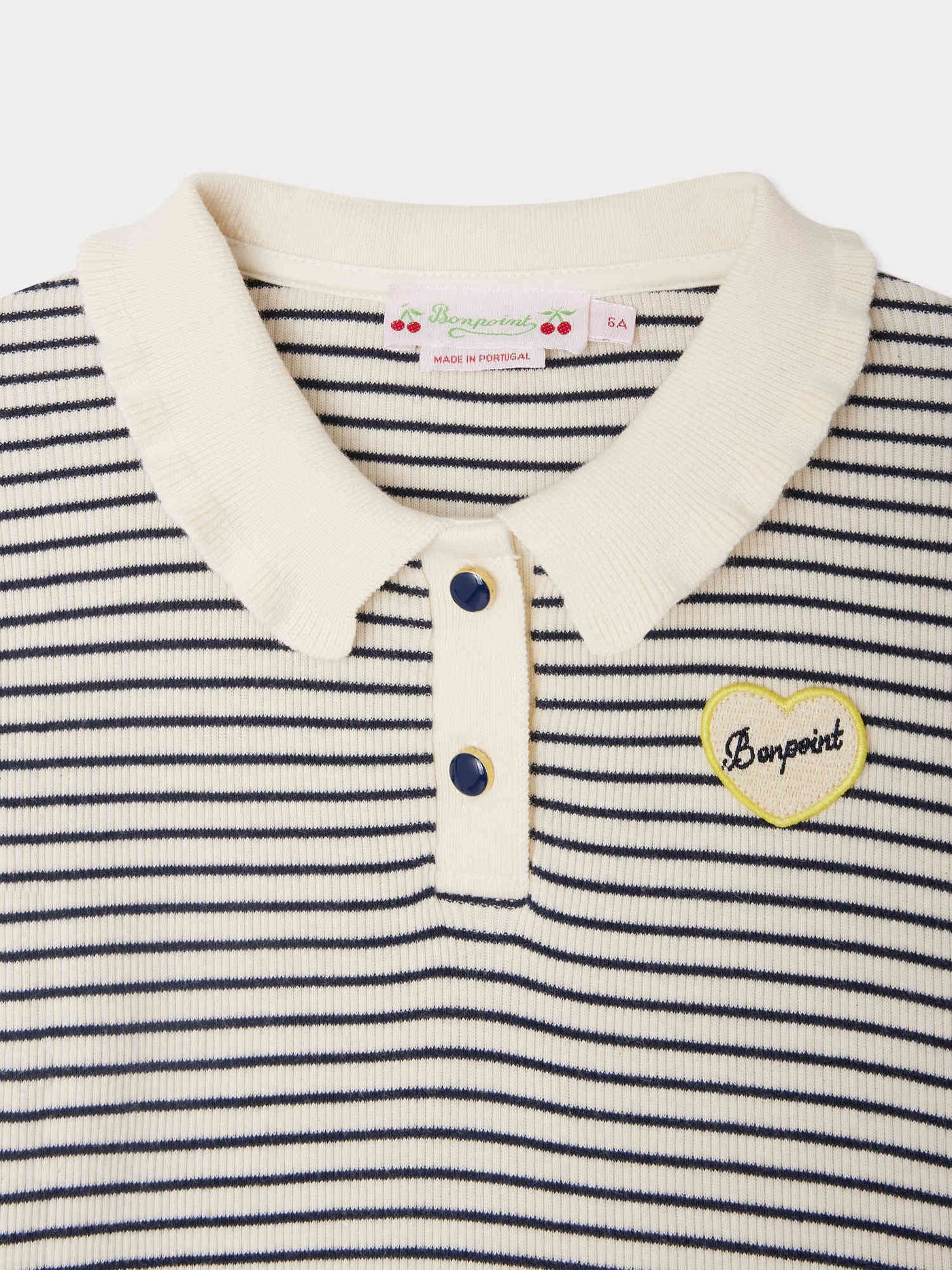 Juanna polo shirt with collar in organic cotton