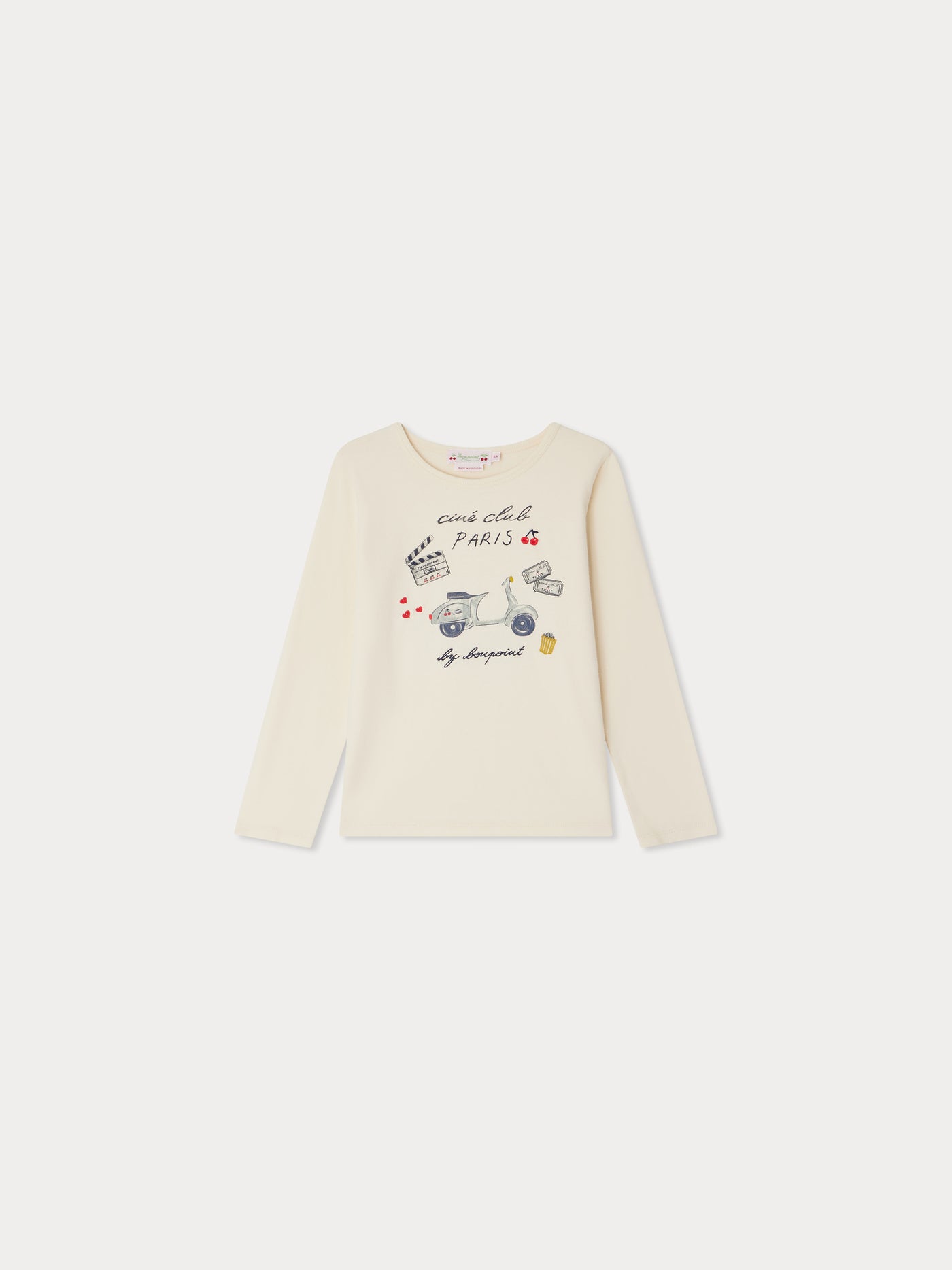 Tidjiane printed and embroidered Ciné Club Paris organic cotton T-shirt