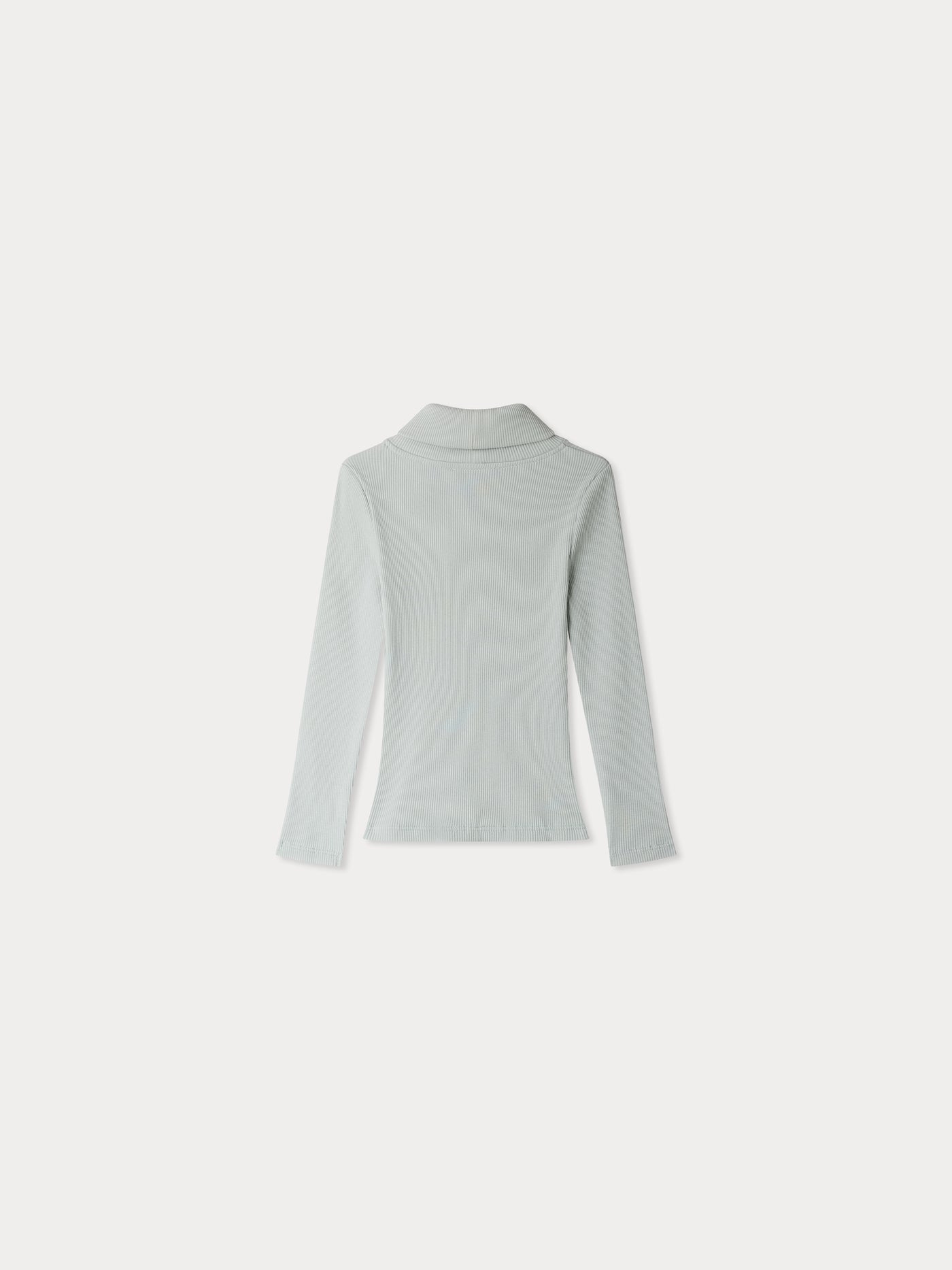 Tahiti organic cotton turtleneck t-shirt in green