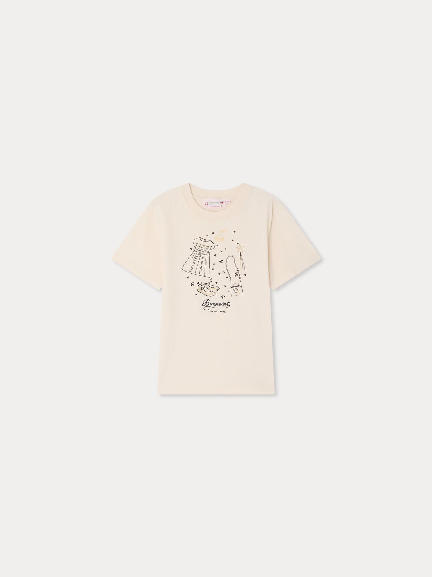 Thida printed and embroidered T-shirt Organic cotton accessories