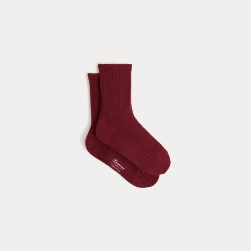 Elvire socks burgundy