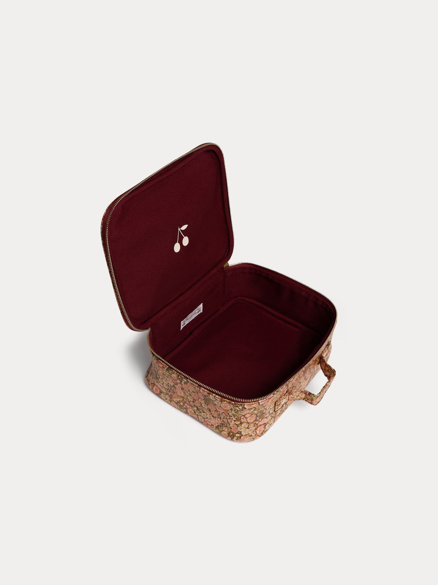 Liberty fabric suitcase in coated cotton