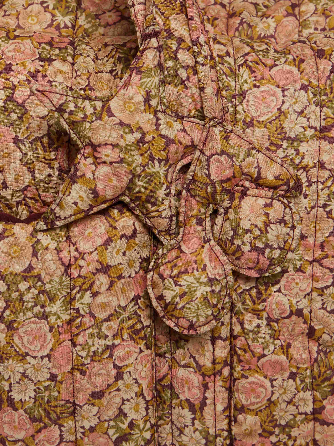 Piou quilted changing bag in Liberty fabric