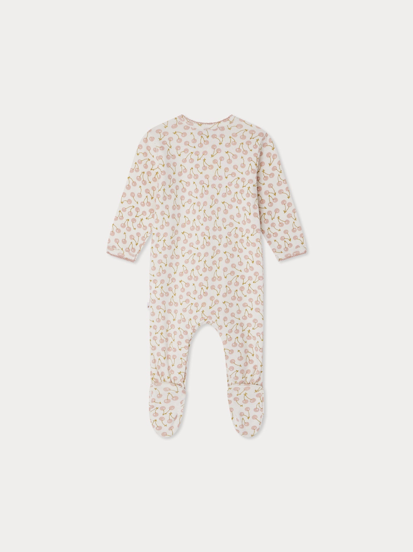 Golco organic cotton cherry print crew neck pajamas