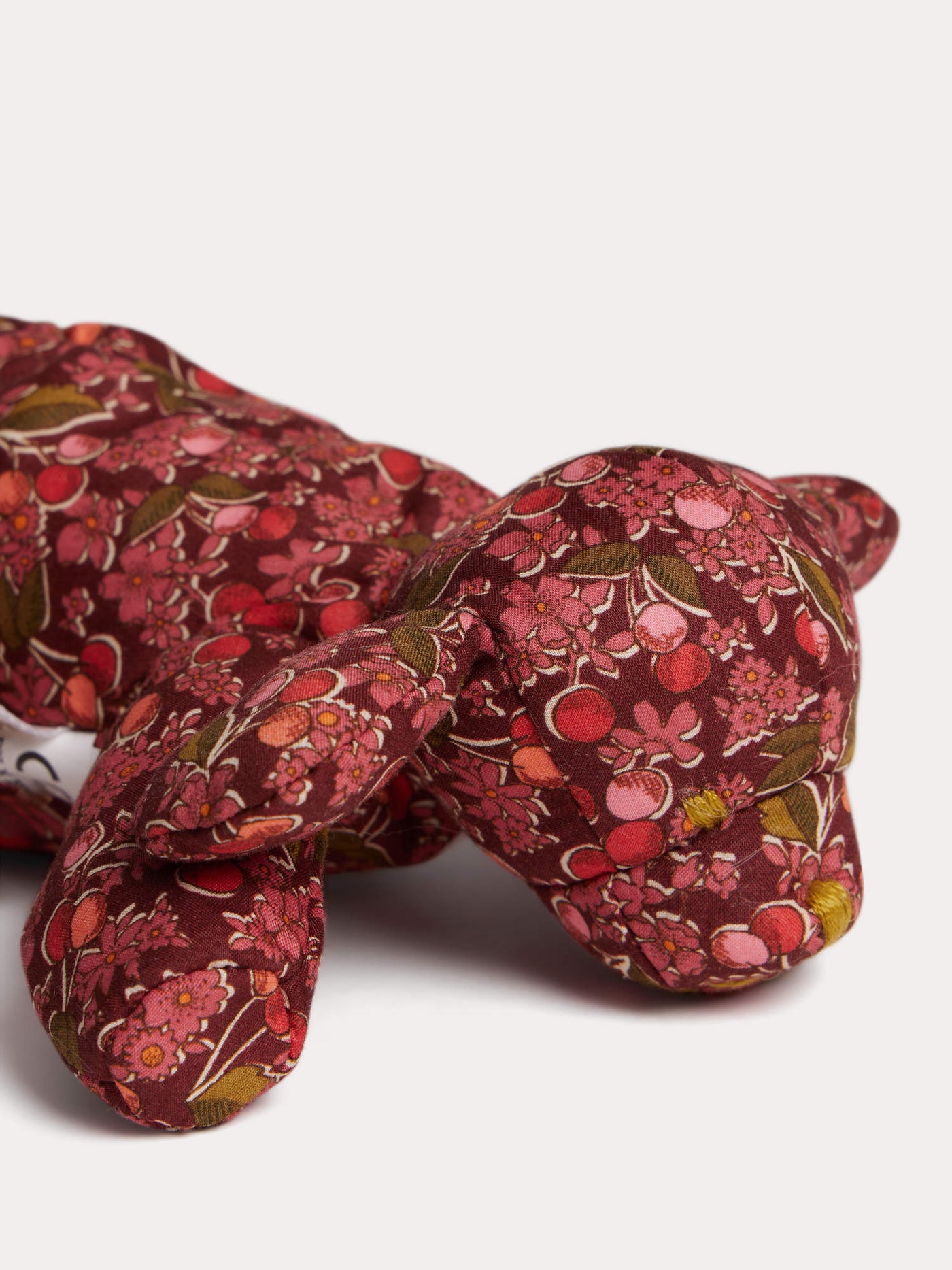 Aimée dog comforter in red Liberty fabric in organic cotton