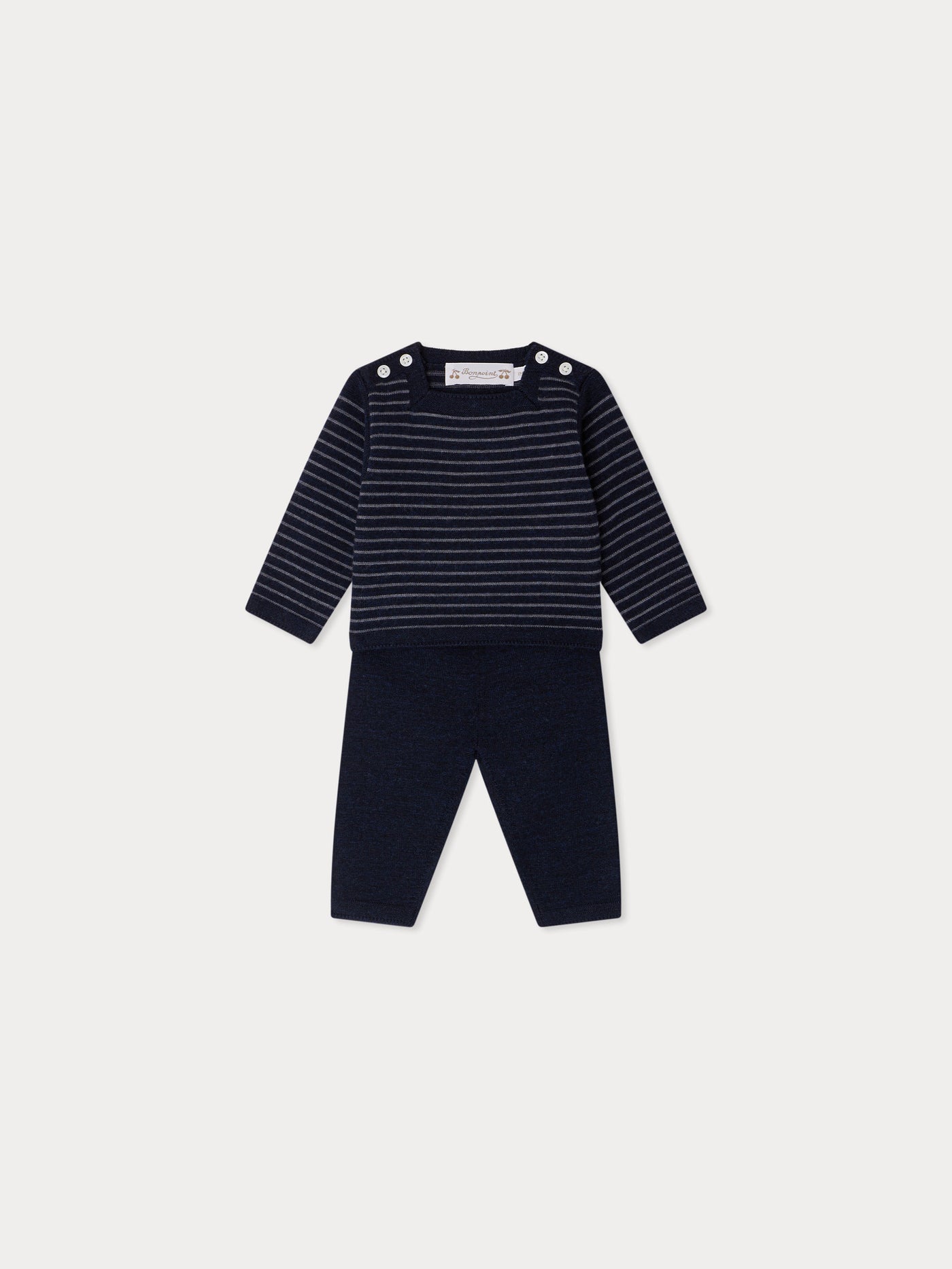 Joe striped wool square neck set