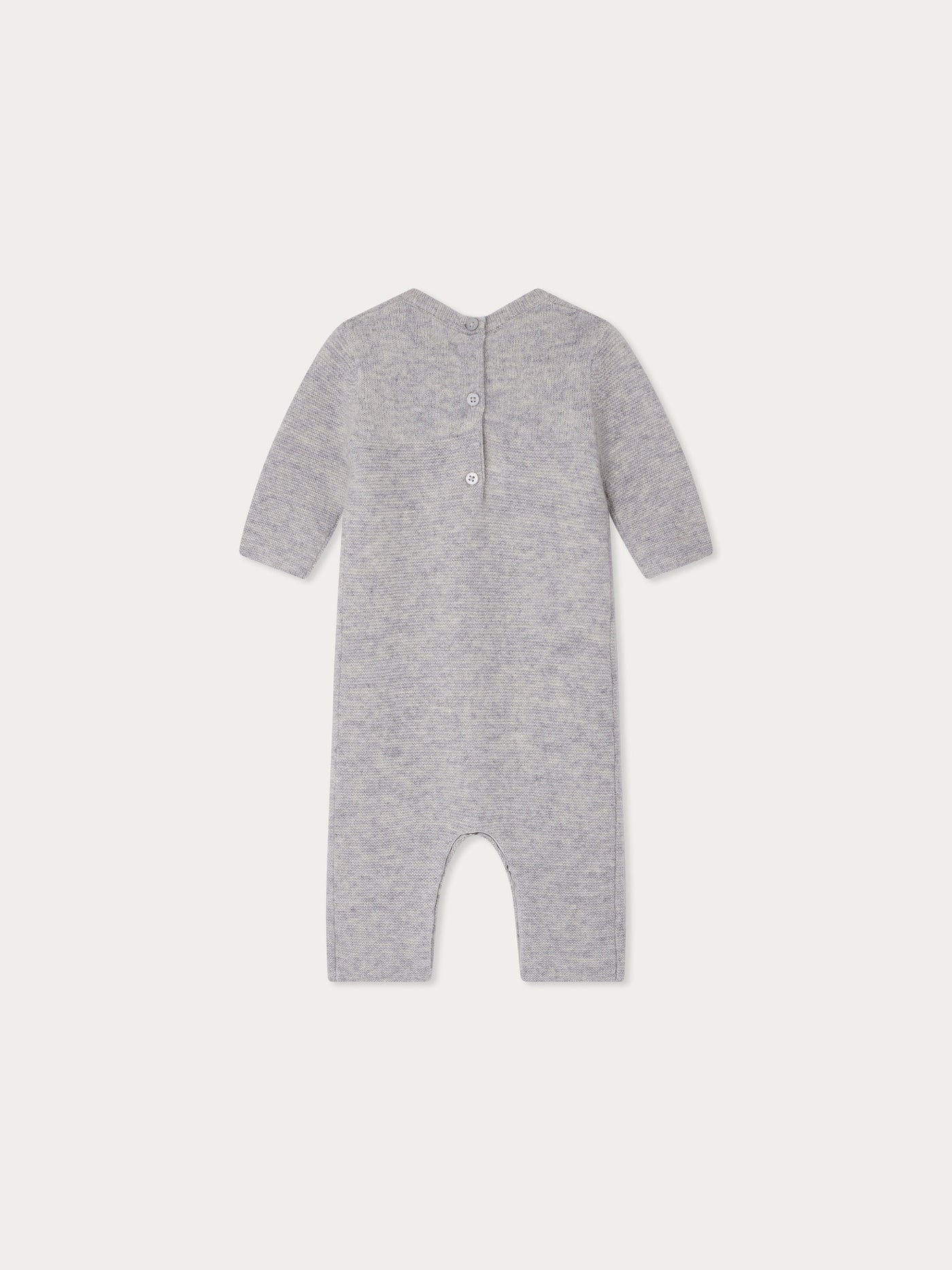 Tinoe cashmere jumpsuit with dog embroidery