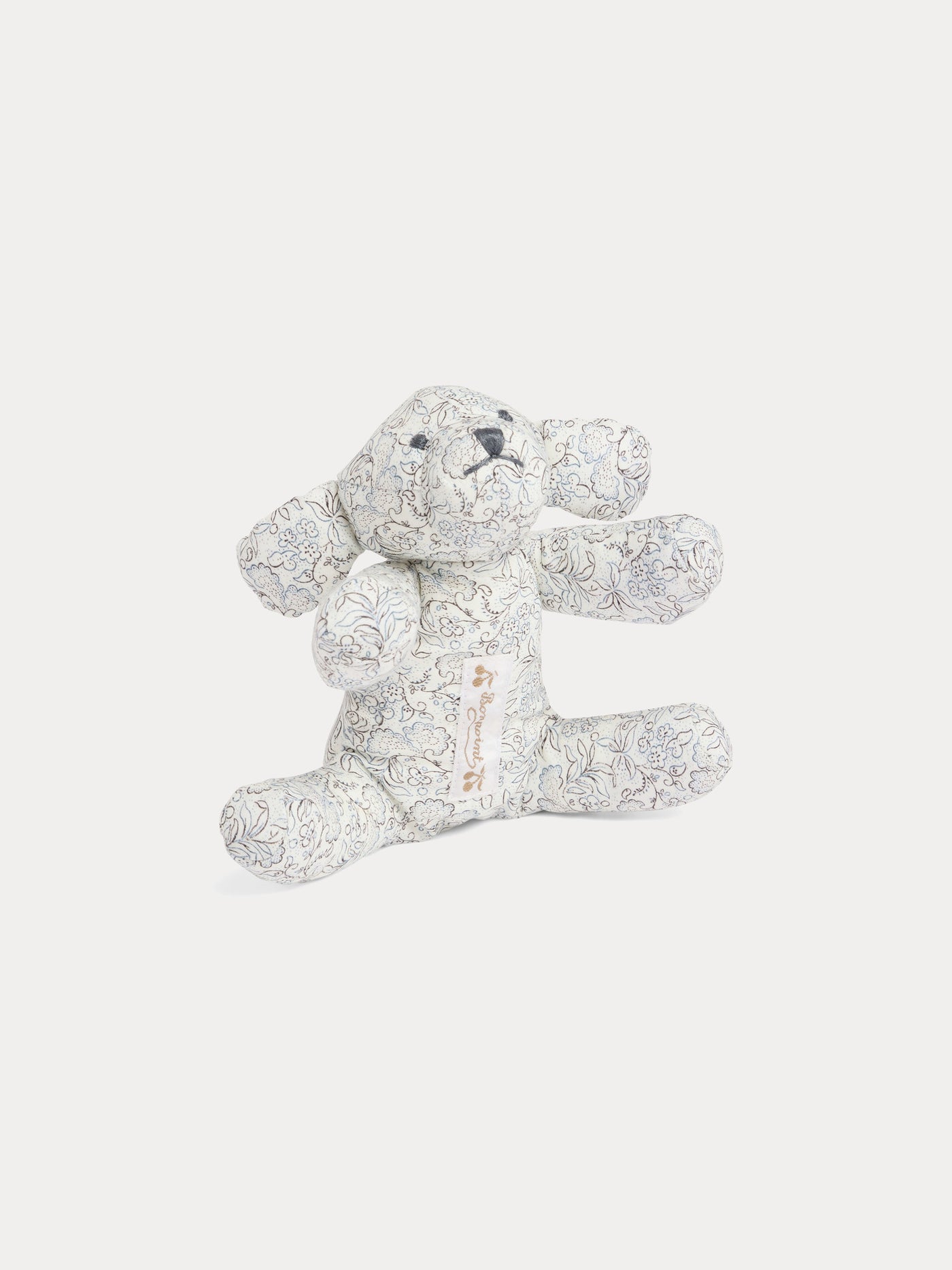 Aimée dog comforter with blue floral print