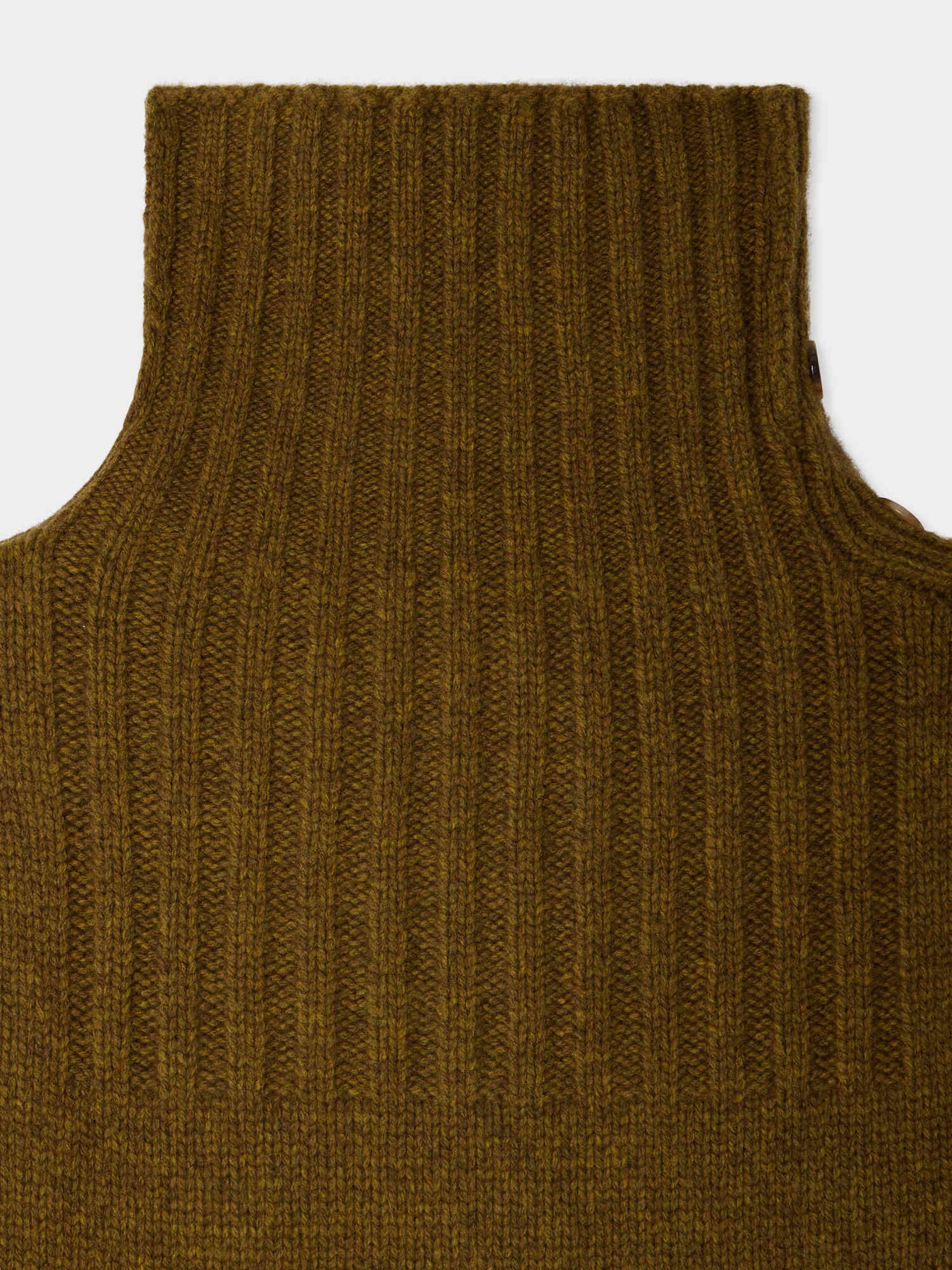 Junau Removable Collar in Khaki Wool