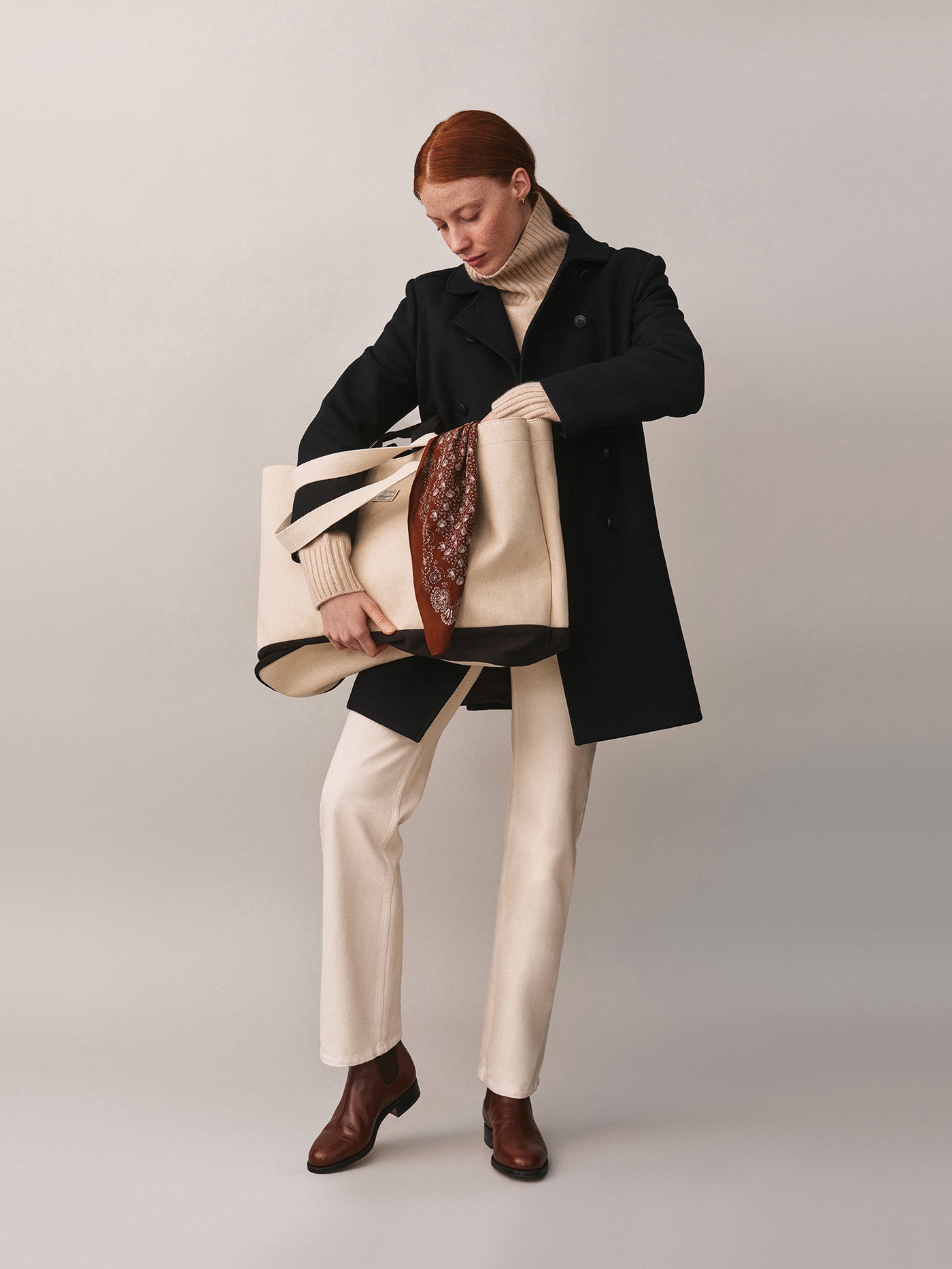 Janvière bag with double cotton handles