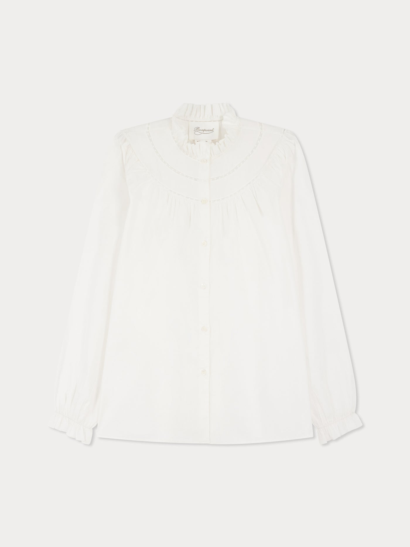 Jaimara organic cotton lace blouse