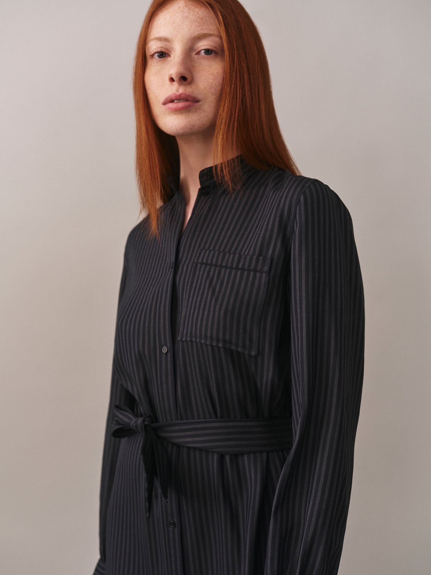 Black Striped Joueuse Dress