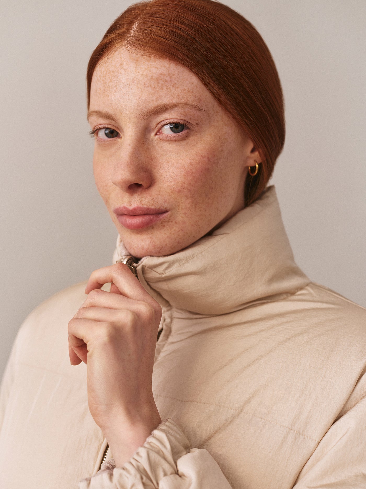 Joliesse reversible down jacket with pockets