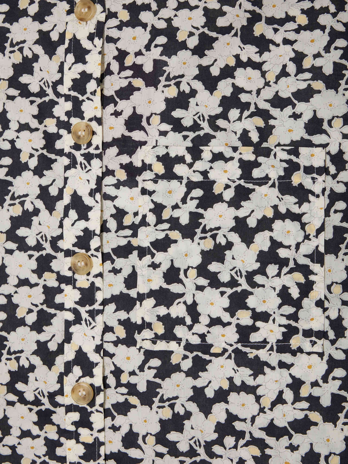 Monceau blouse in black Liberty fabric in organic cotton