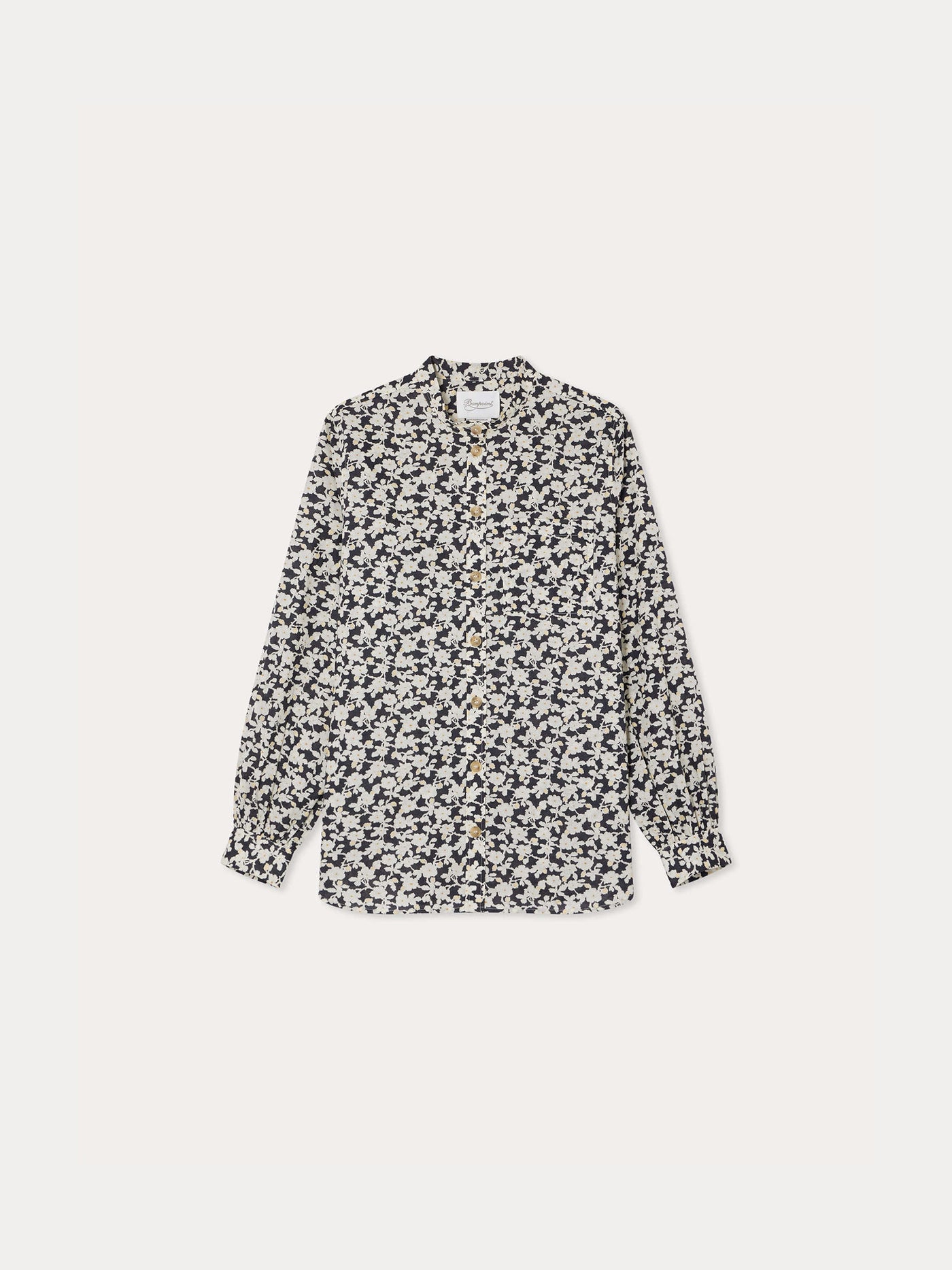 Monceau blouse in black Liberty fabric in organic cotton