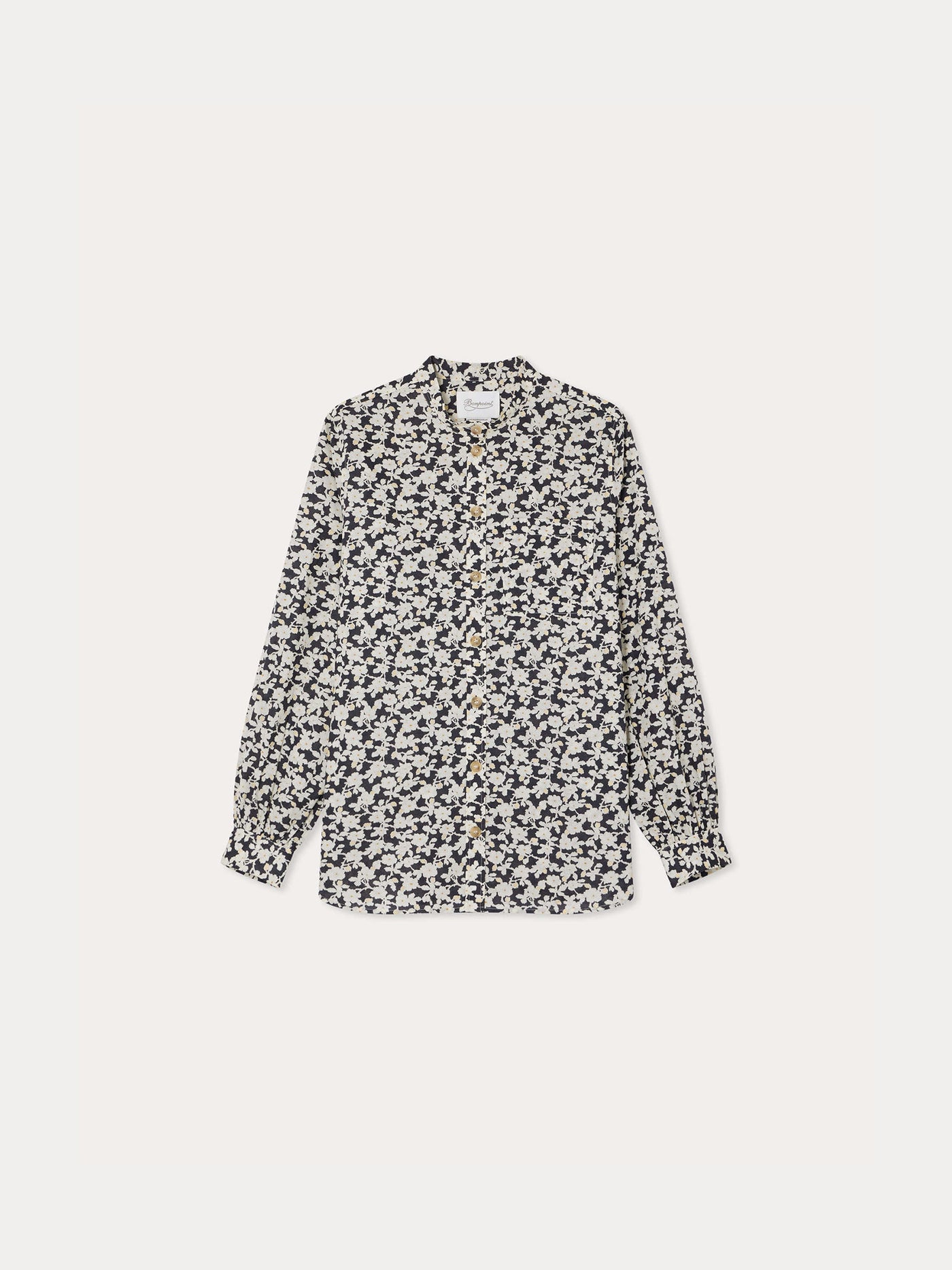 Monceau blouse in black Liberty fabric in organic cotton