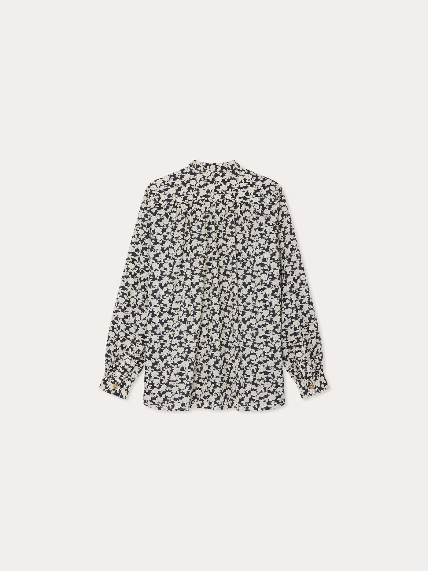 Monceau blouse in black Liberty fabric in organic cotton