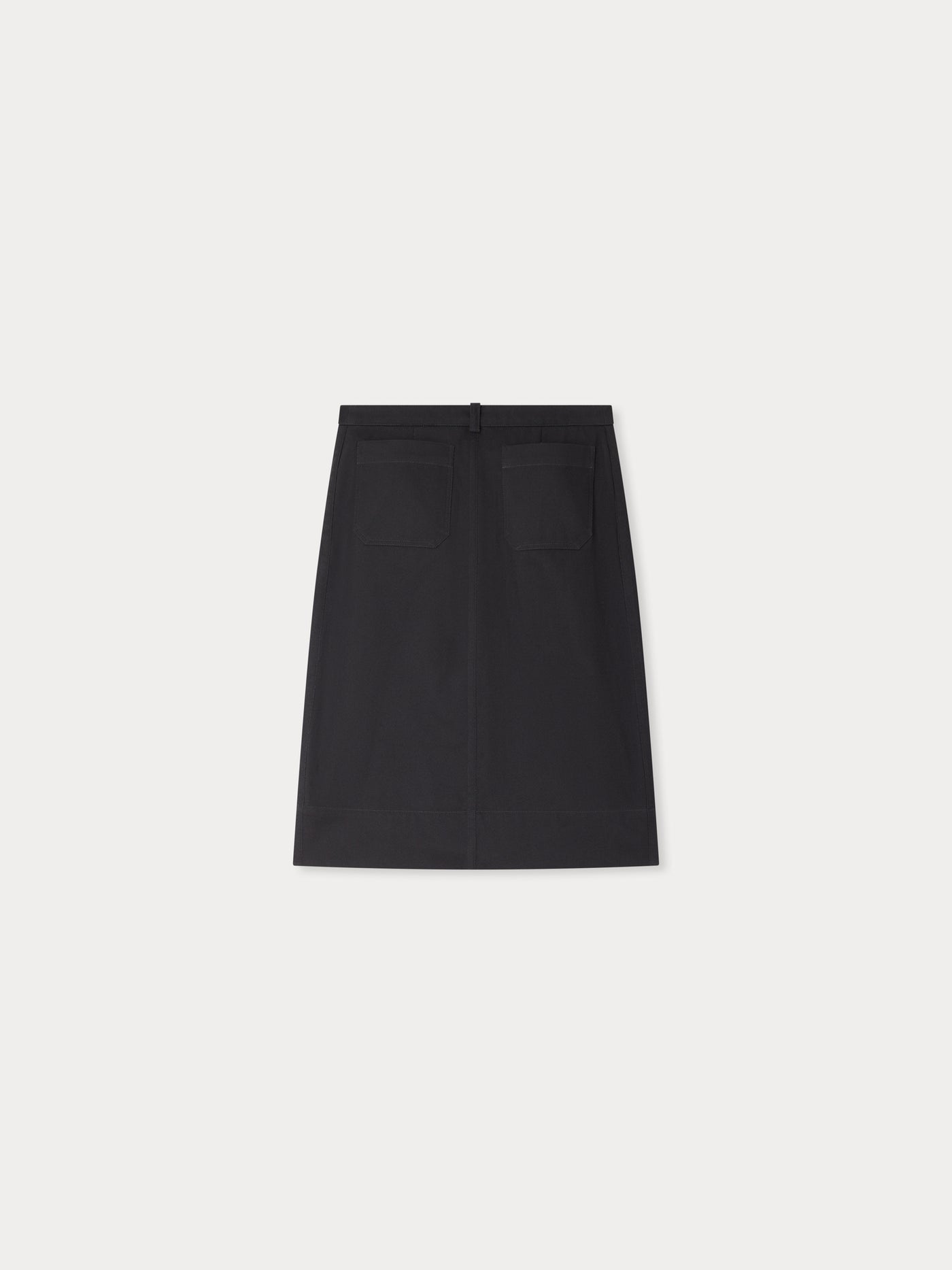 Joani skirt with piped pocket in organic cotton