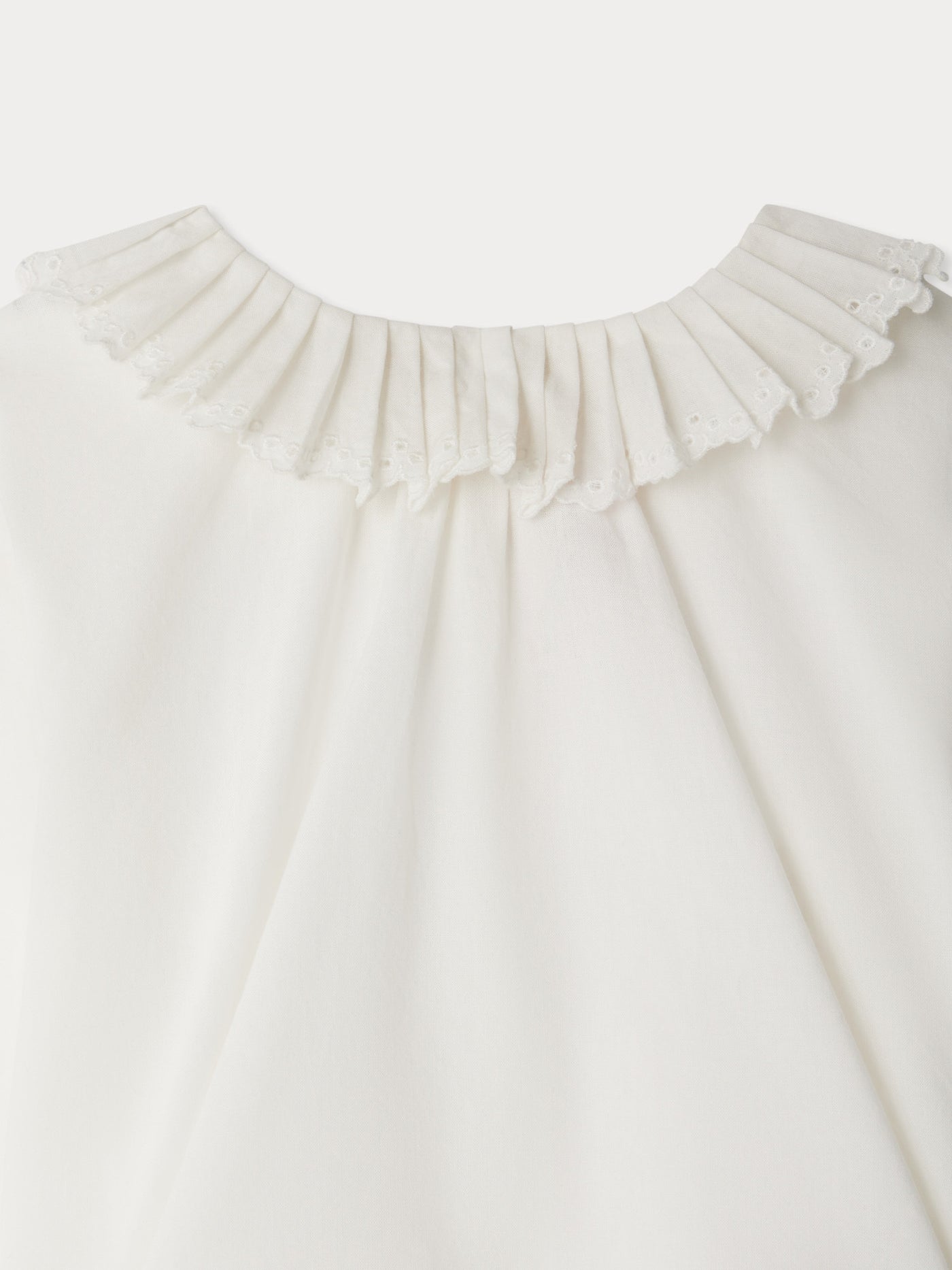 Joliette ruffled blouse in organic cotton