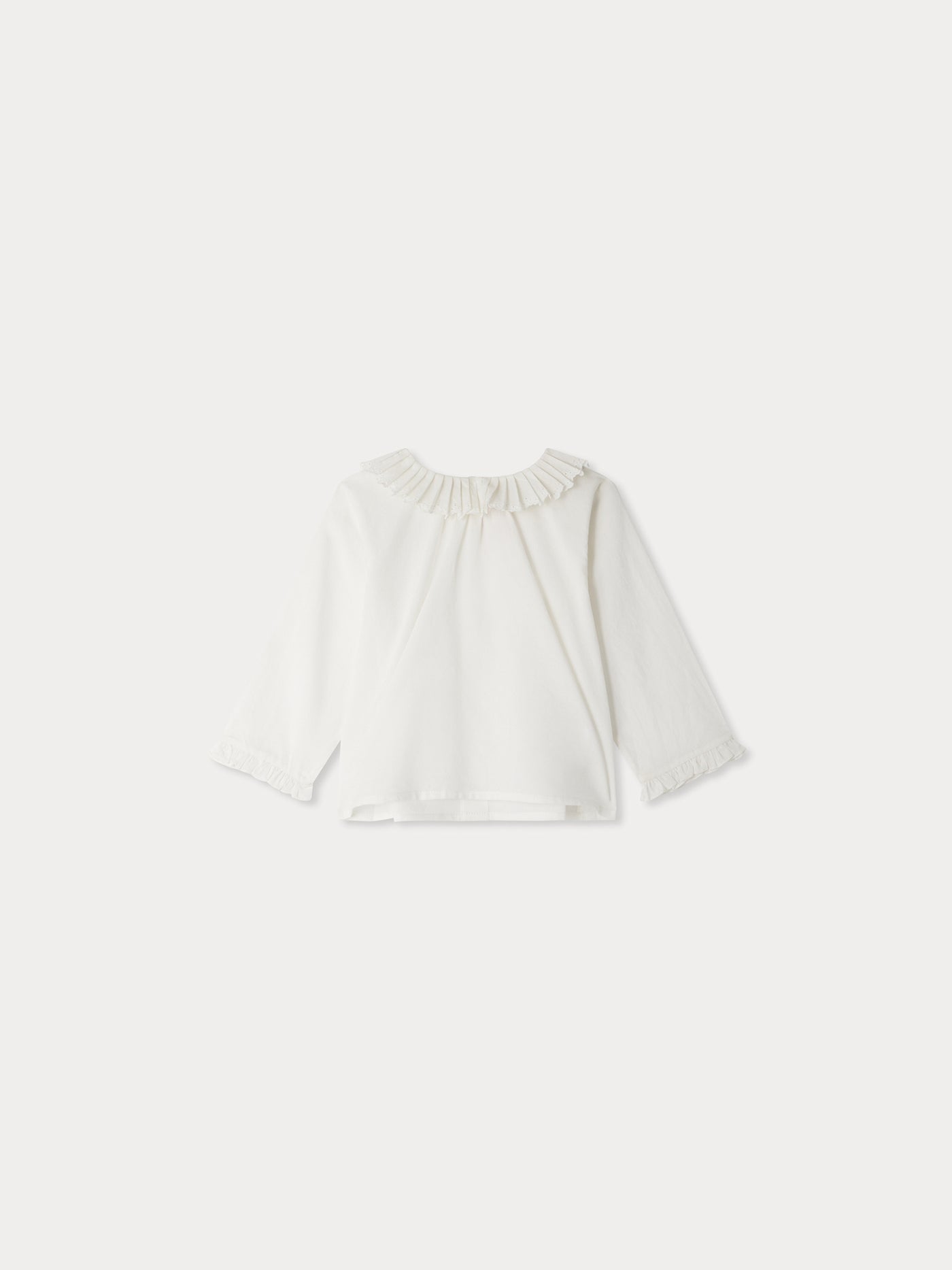 Joliette ruffled blouse in organic cotton