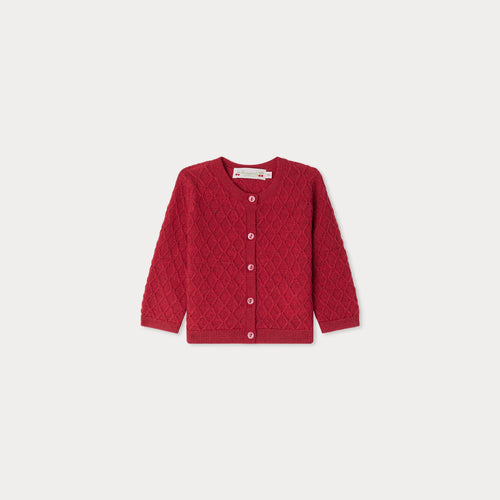 Jarancia cardigan with a fancy wool stitch