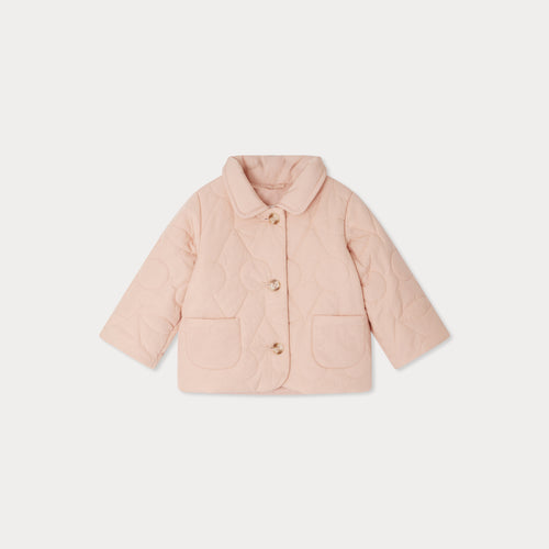 Cherry quilted Juno jacket