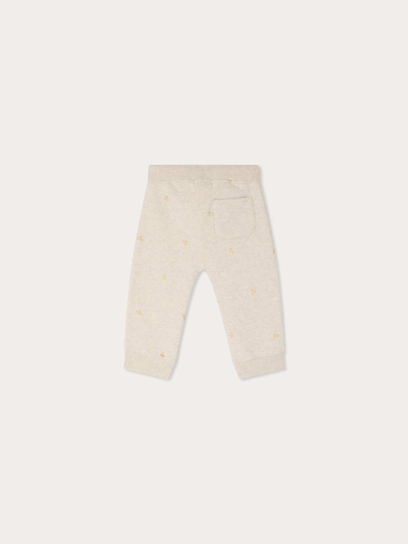 Bambo jogging pants with copper cherry print in organic cotton