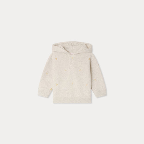 Cody sweatshirt with copper cherry print in organic cotton