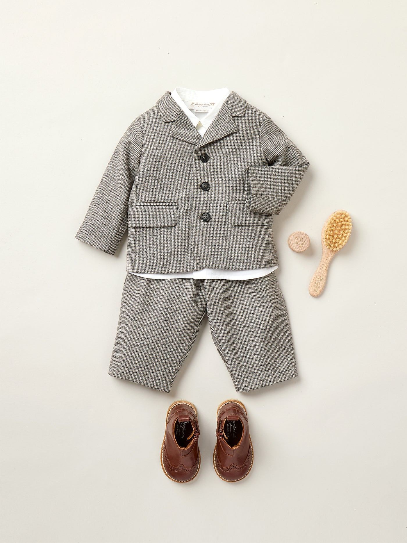 Leopold micro-check flannel jacket