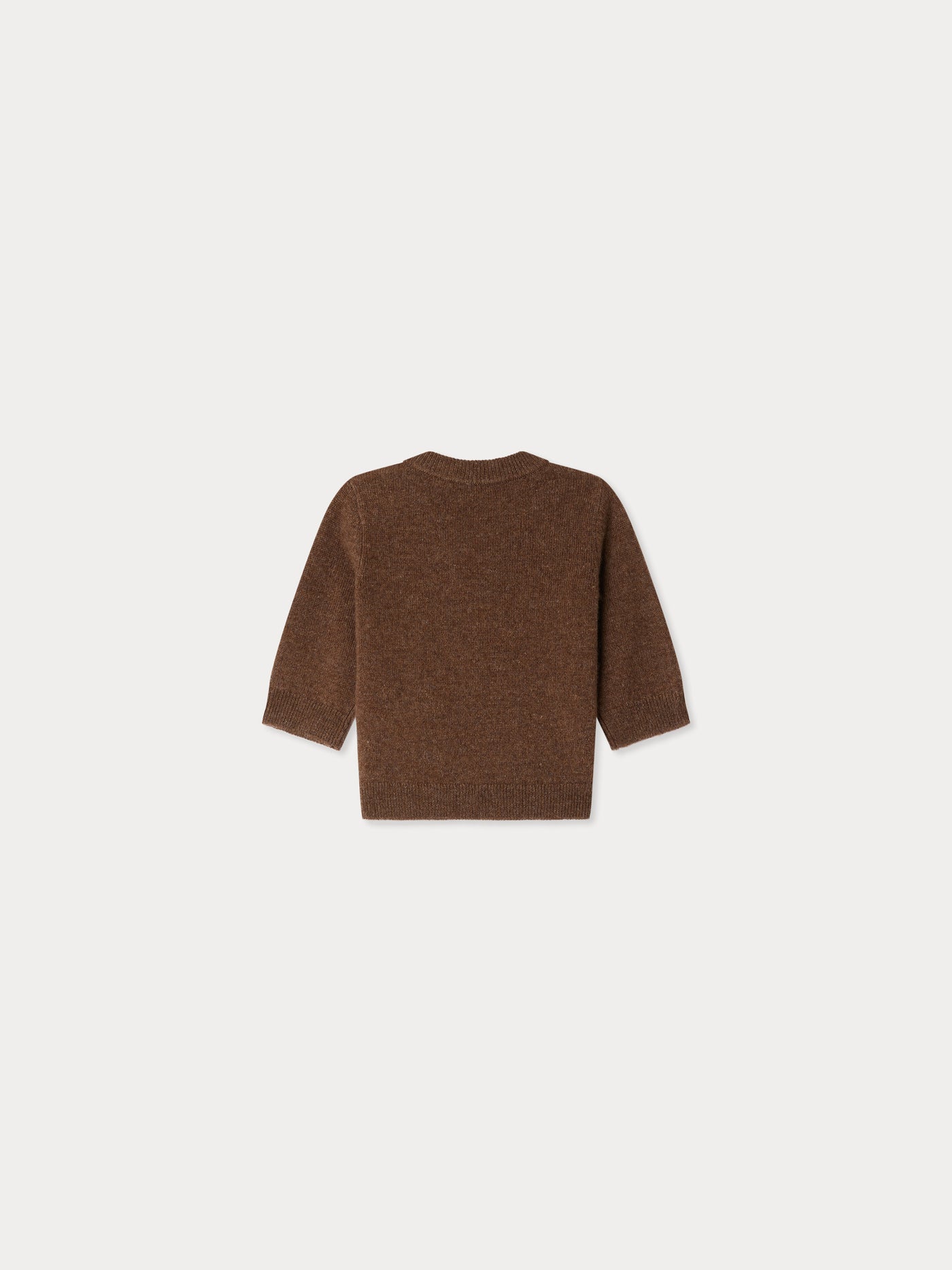 Almire jacquard sweater with a hand-embroidered wool dog
