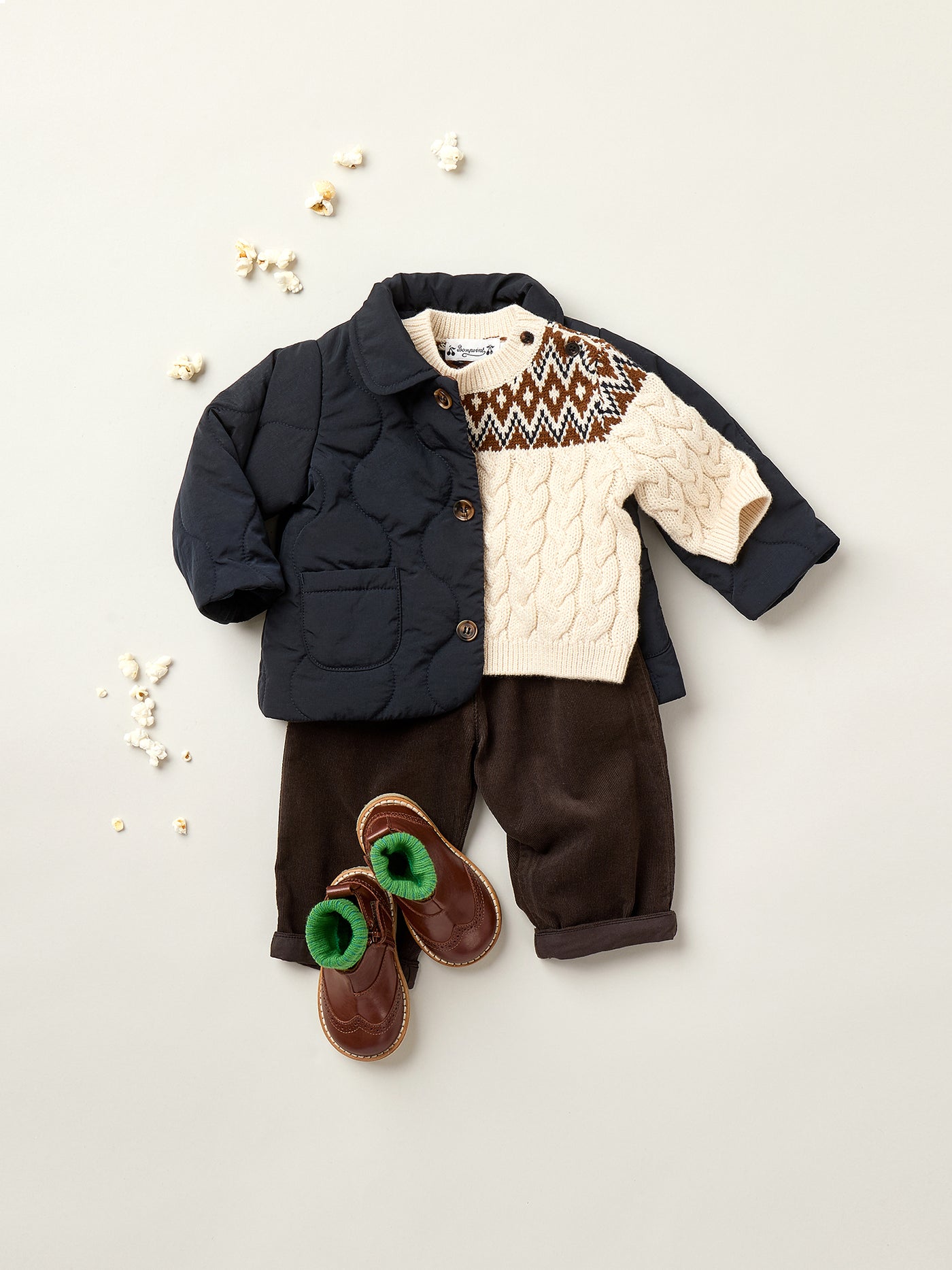 Joseph quilted jacket in black