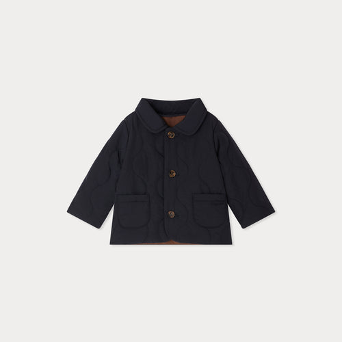 Joseph quilted jacket in black