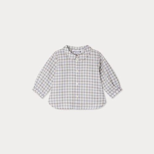 Nathan shirt with blue checks