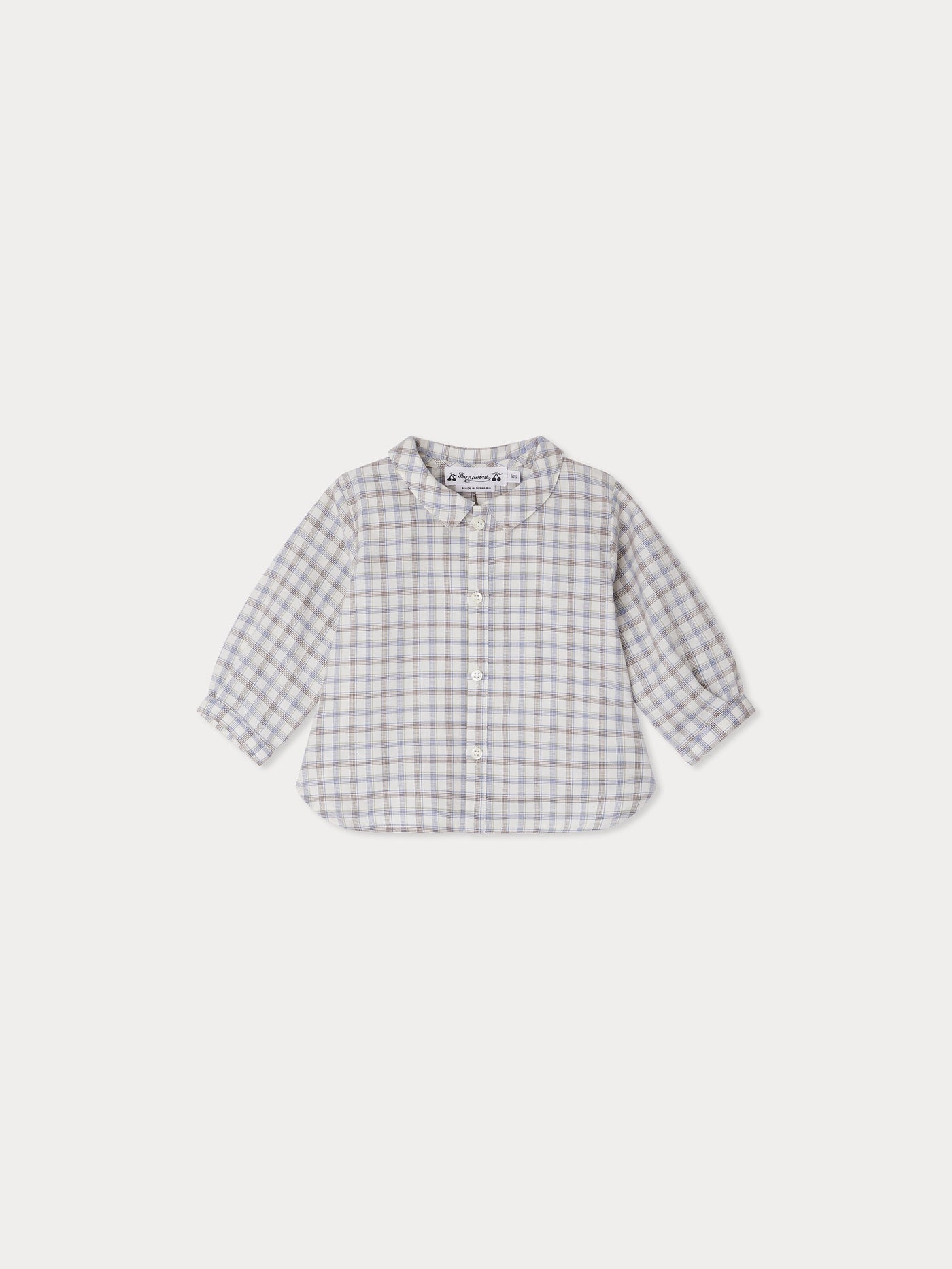 Nathan shirt with blue checks
