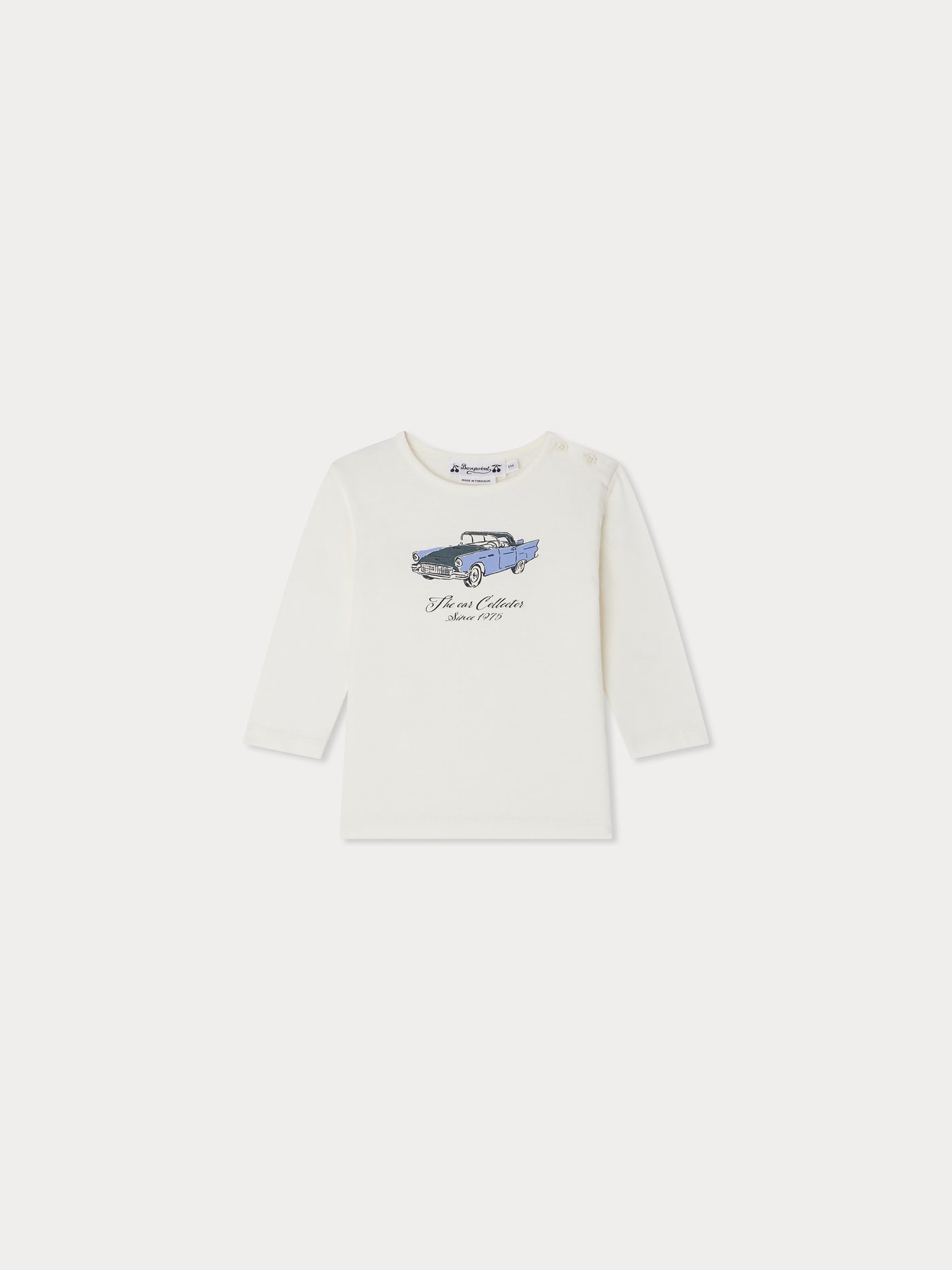 Tahsin T-shirt with car print in organic cotton