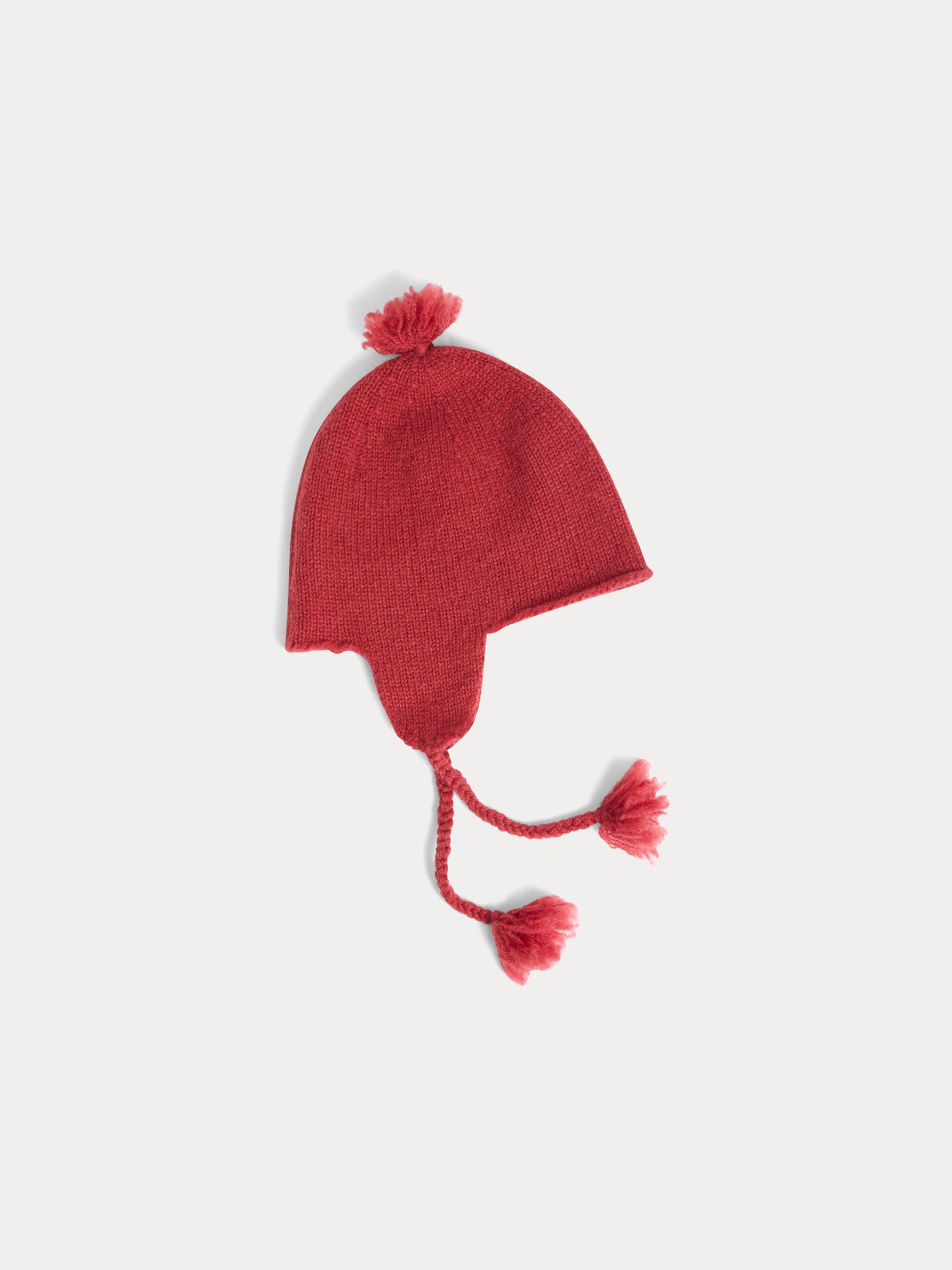 Tinna hat with raspberry pompom