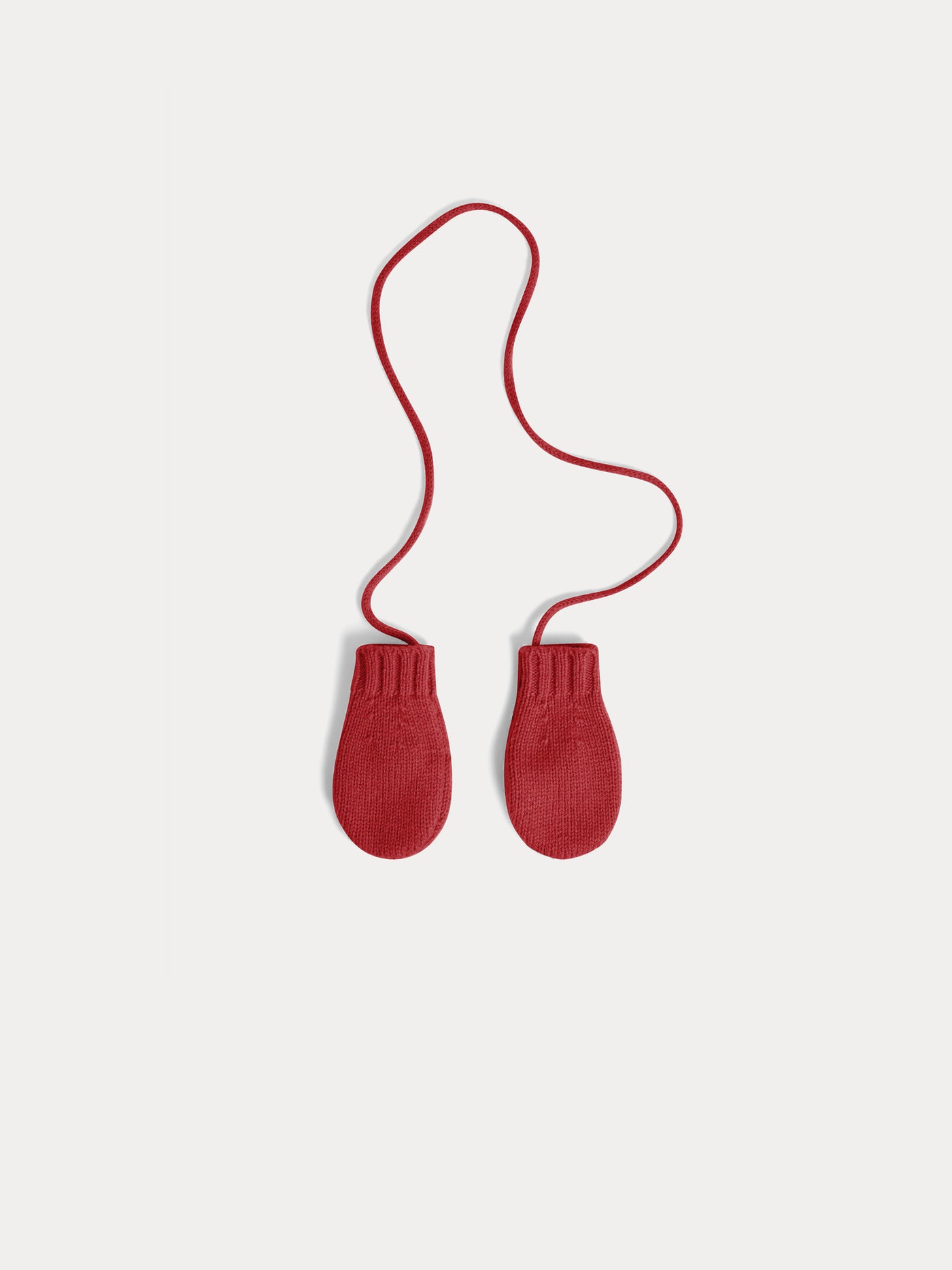 Thuri raspberry cashmere mittens