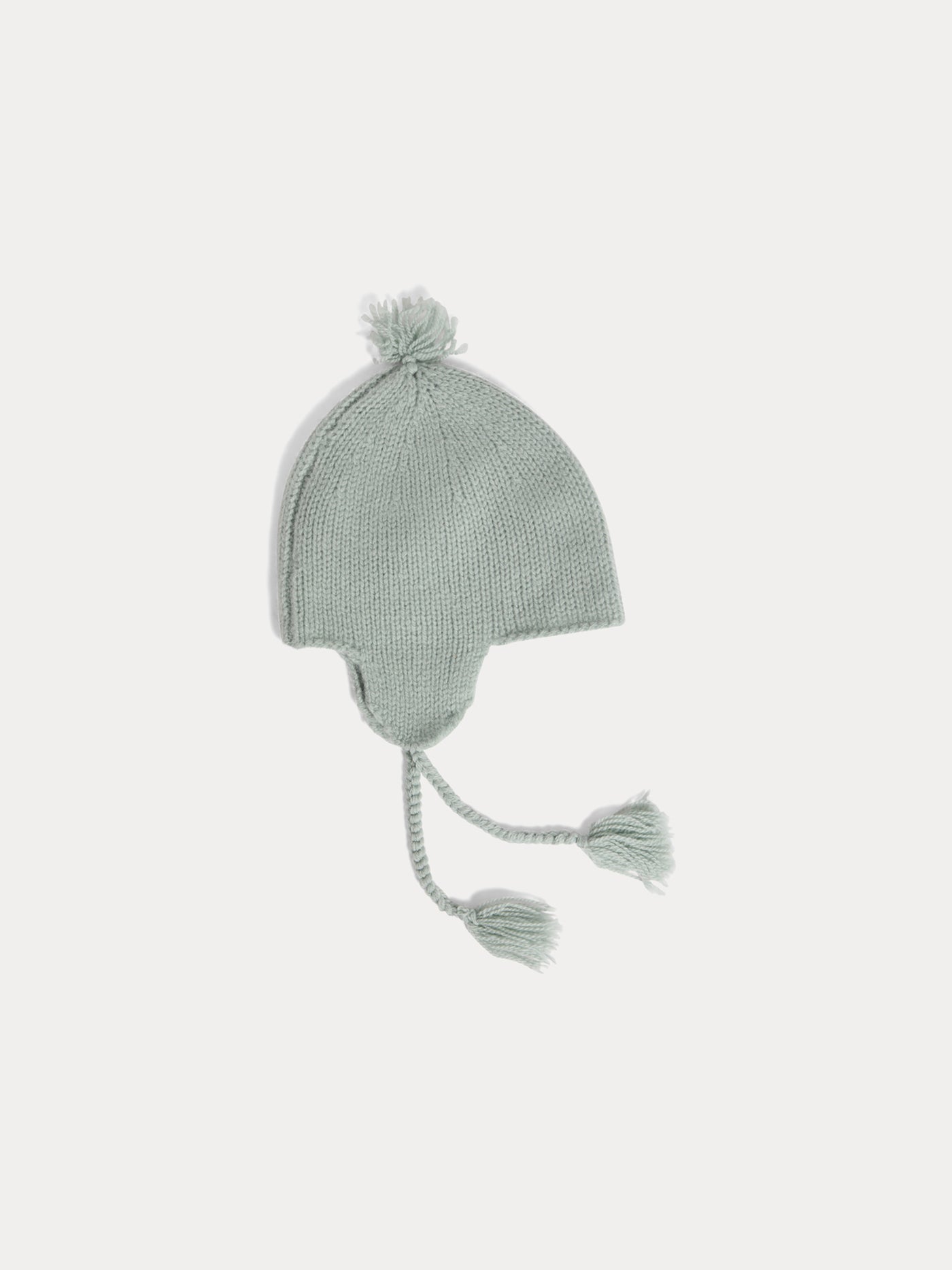 Tinna hat with blue pompom