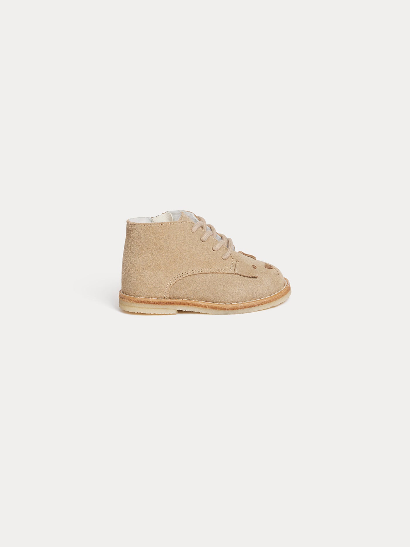 Joss leather derbies with embroidered dog head