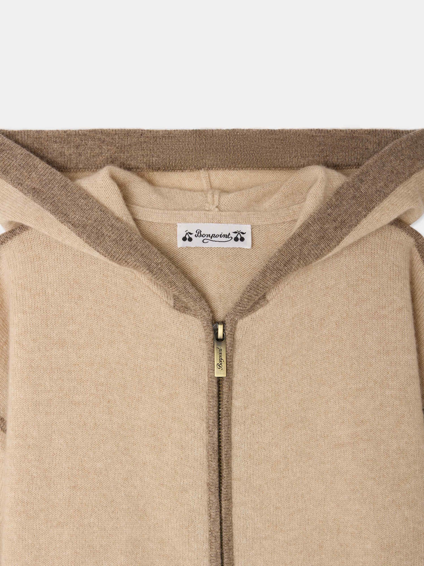 Malik zipper cardigan in cashmere
