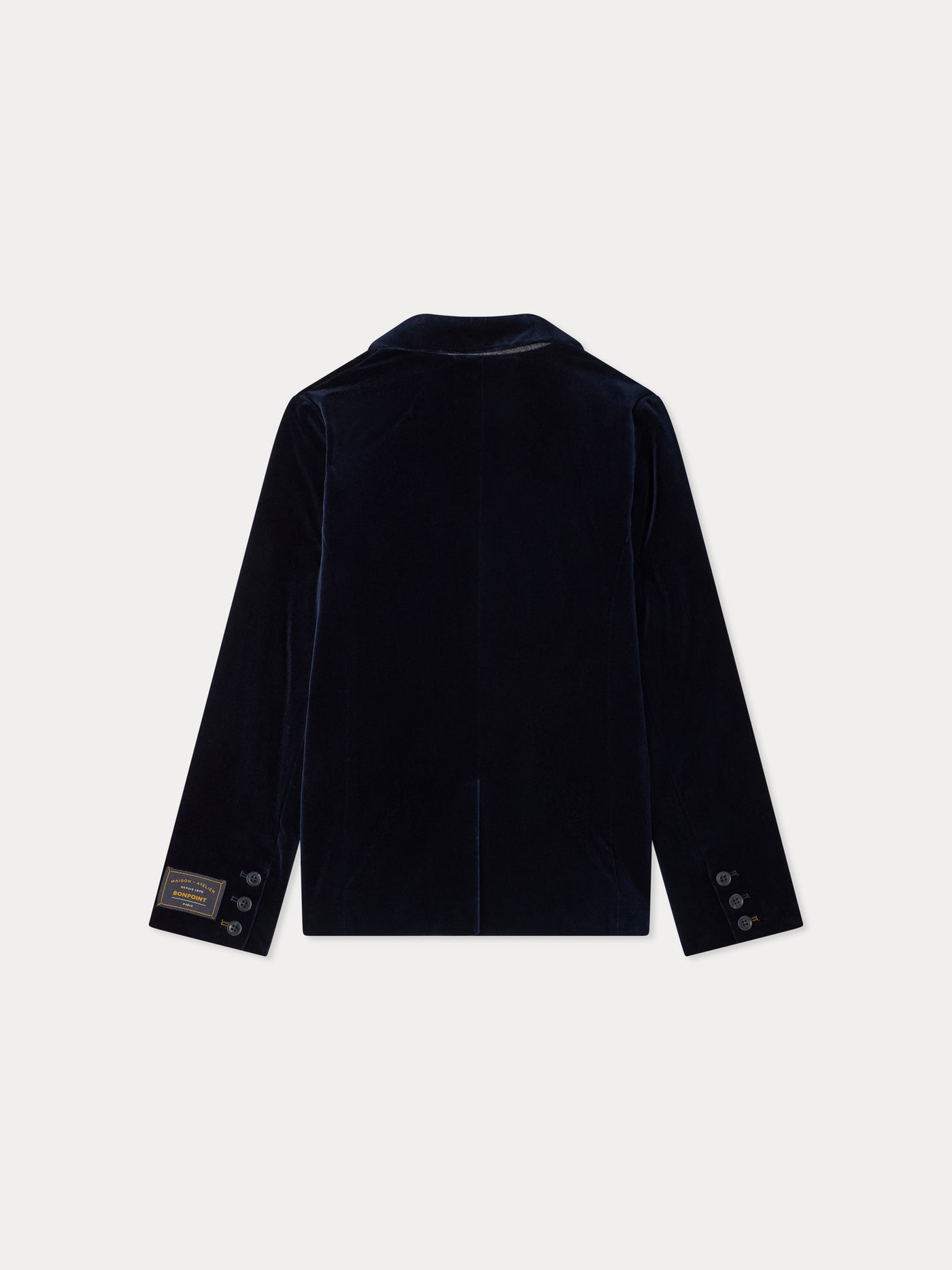 Teo tailored jacket in organic cotton velvet