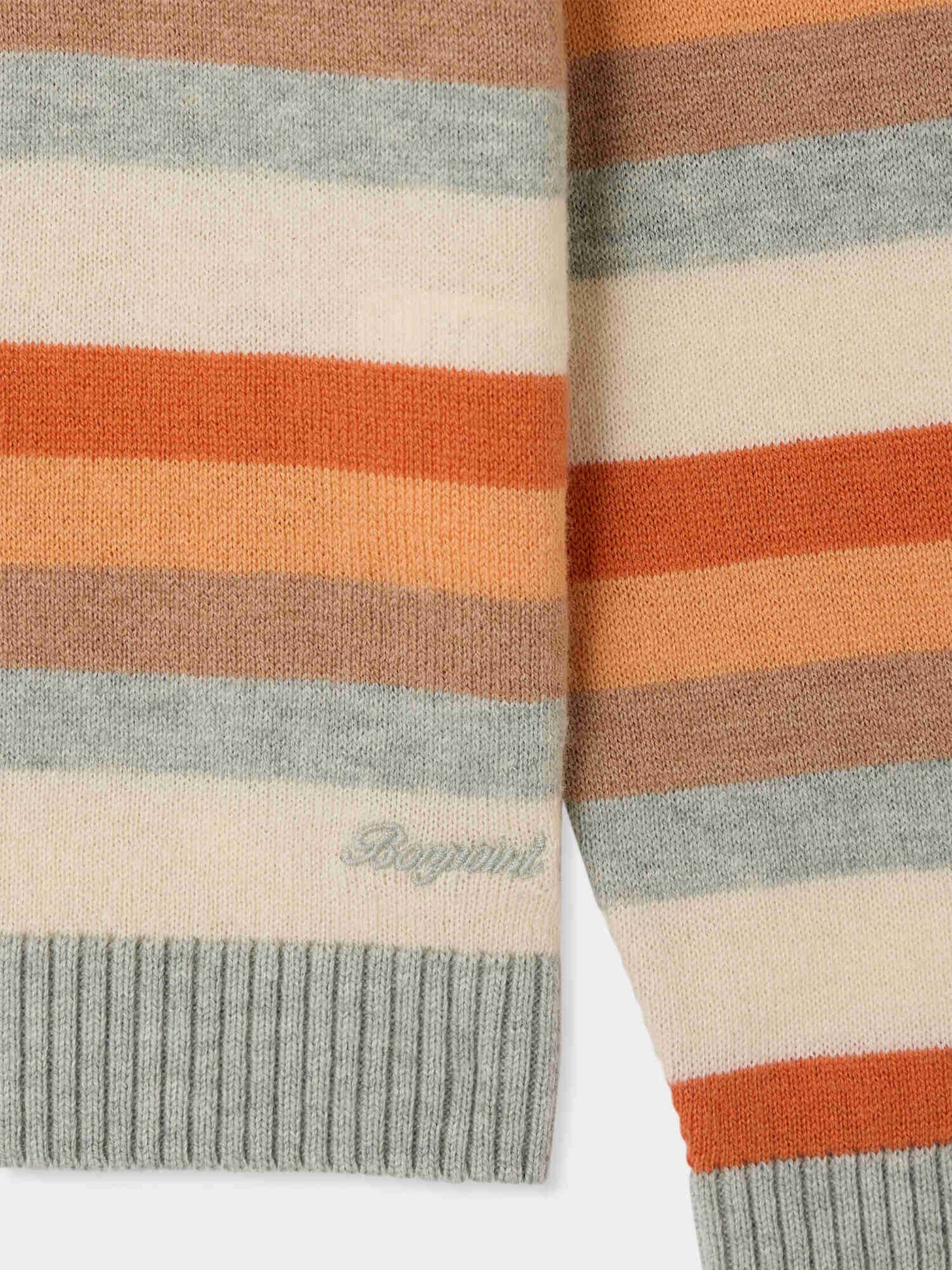 Branco sweater with multicolored stripes