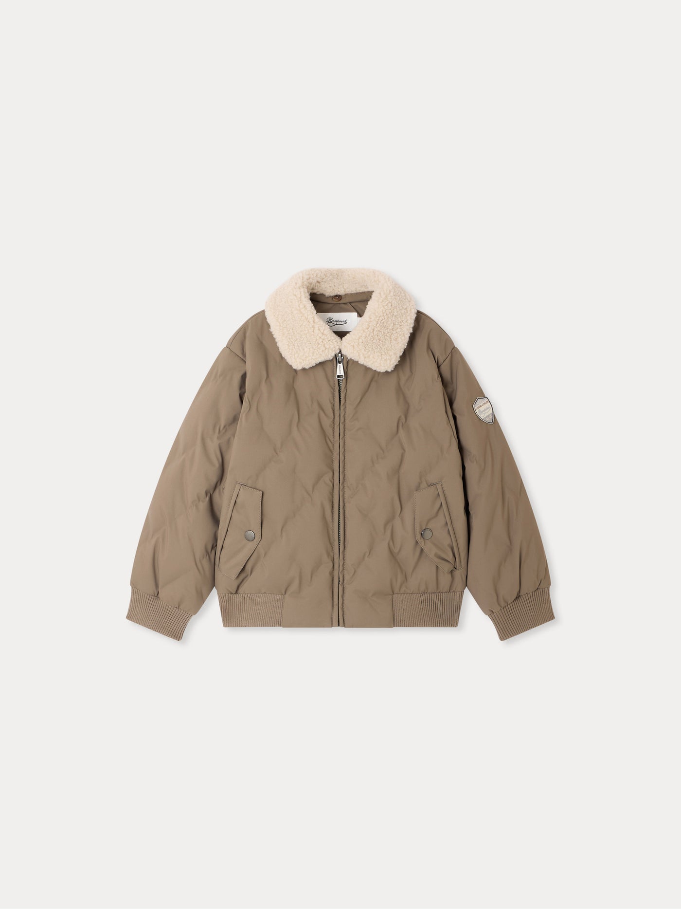 Mickson water-repellent jacket with removable sherpa collar