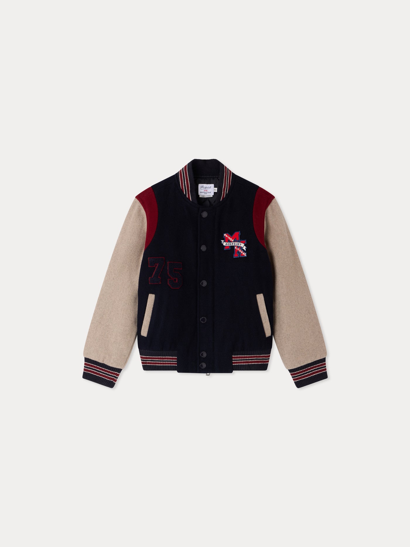 Bonpoint x Maison Kitsuné Maverick padded teddy jacket